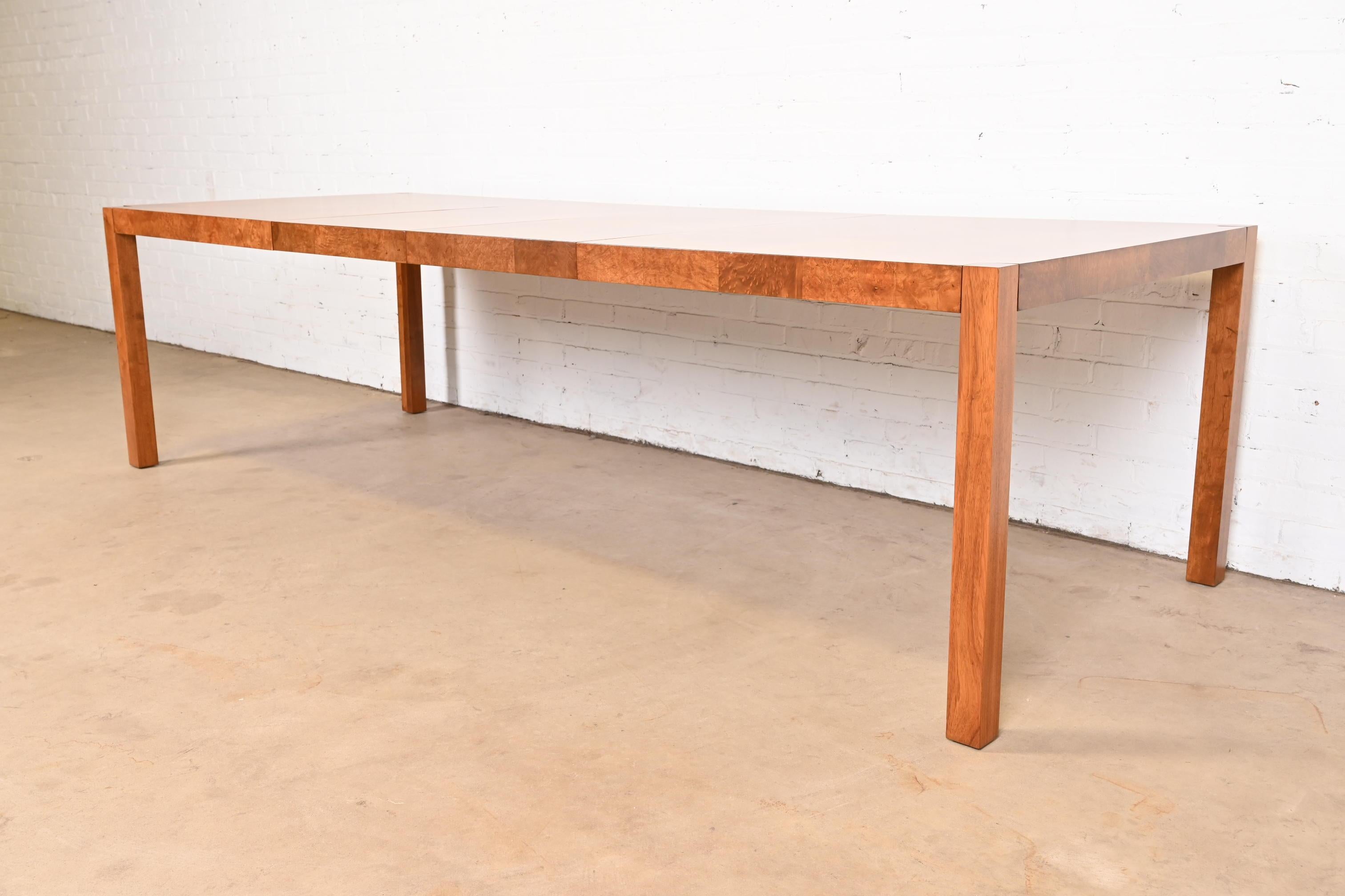 Patchwork Table de salle à manger Parsons en broussin patchwork de Milo Baughman pour Thayer Coggin en vente