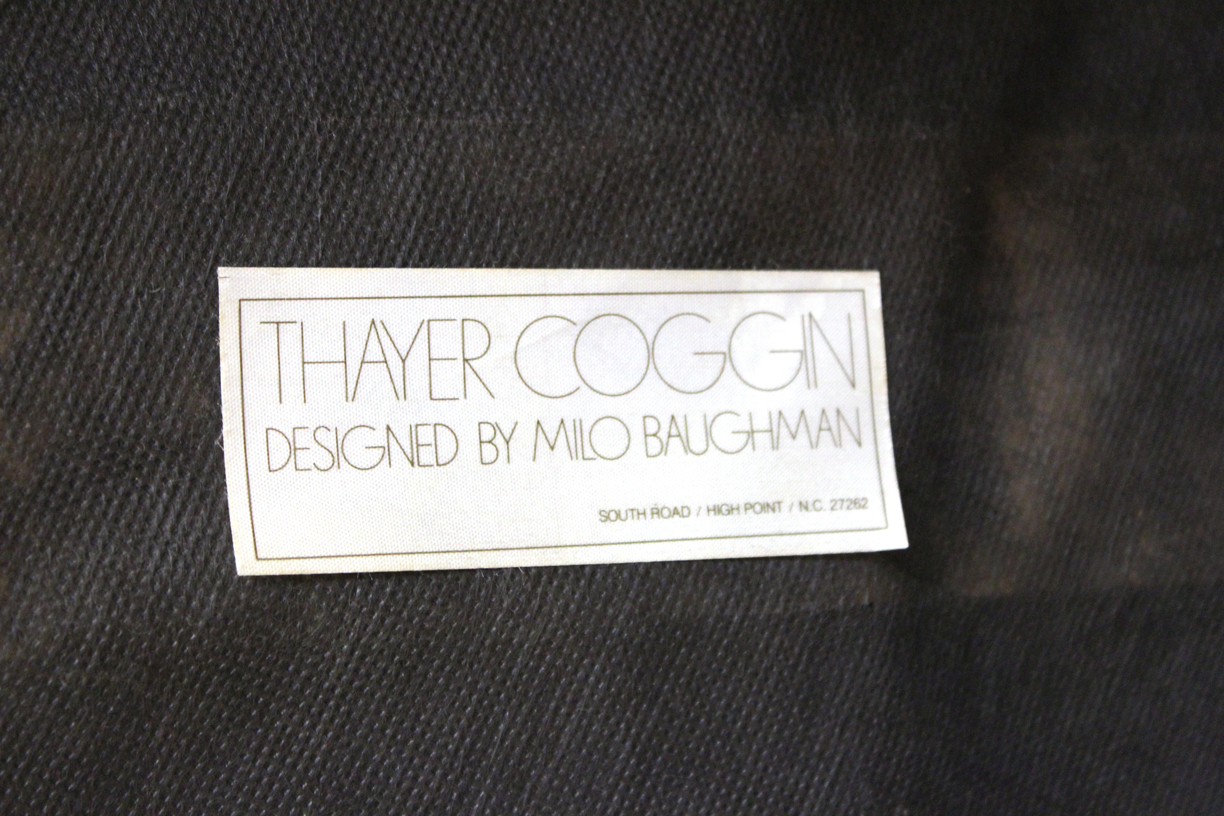 Milo Baughman for Thayer Coggin Post-Modern White Leatherette Bench 2