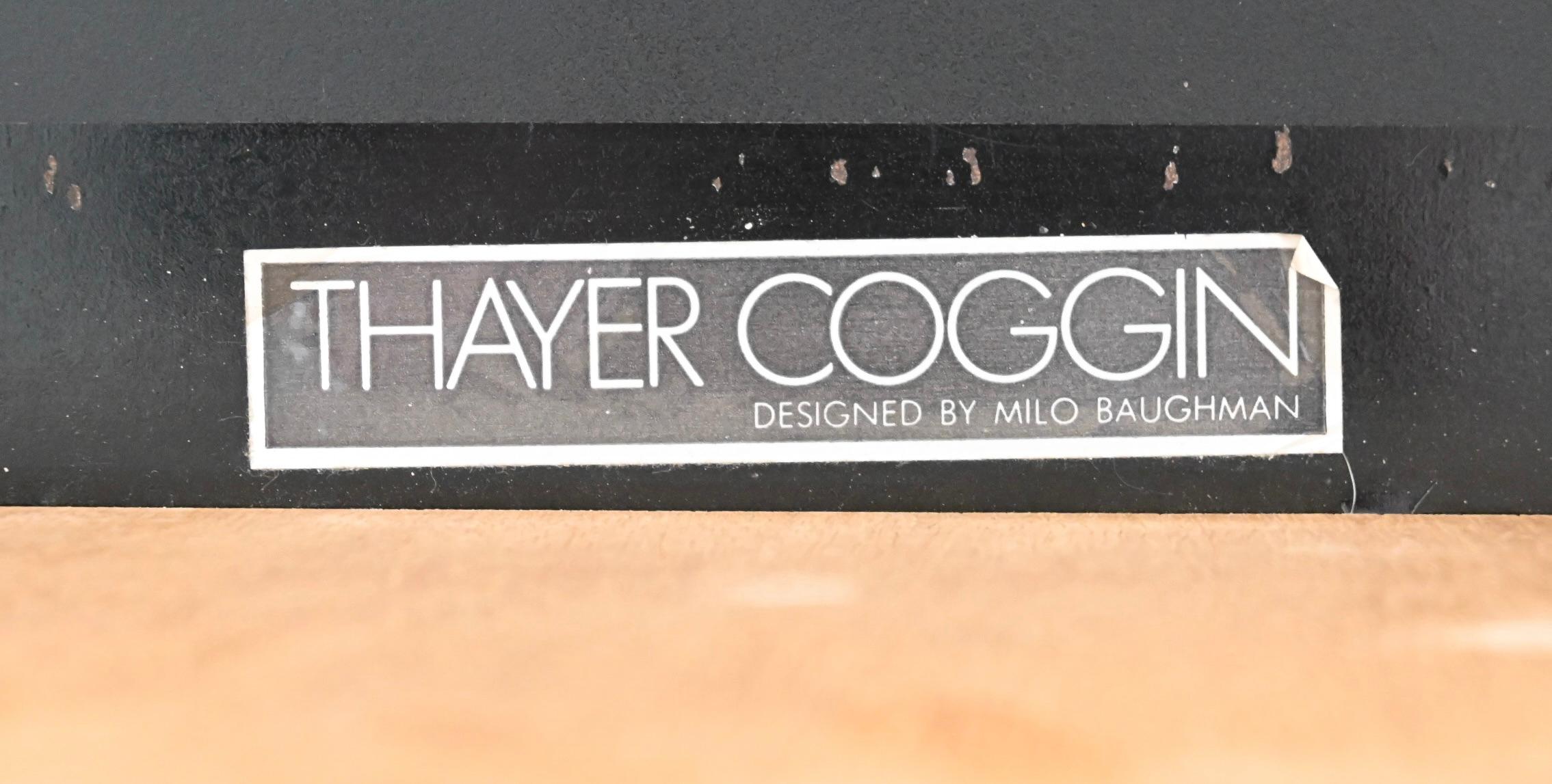 Milo Baughman for Thayer Coggin Rosewood and Brass Long Dresser 11