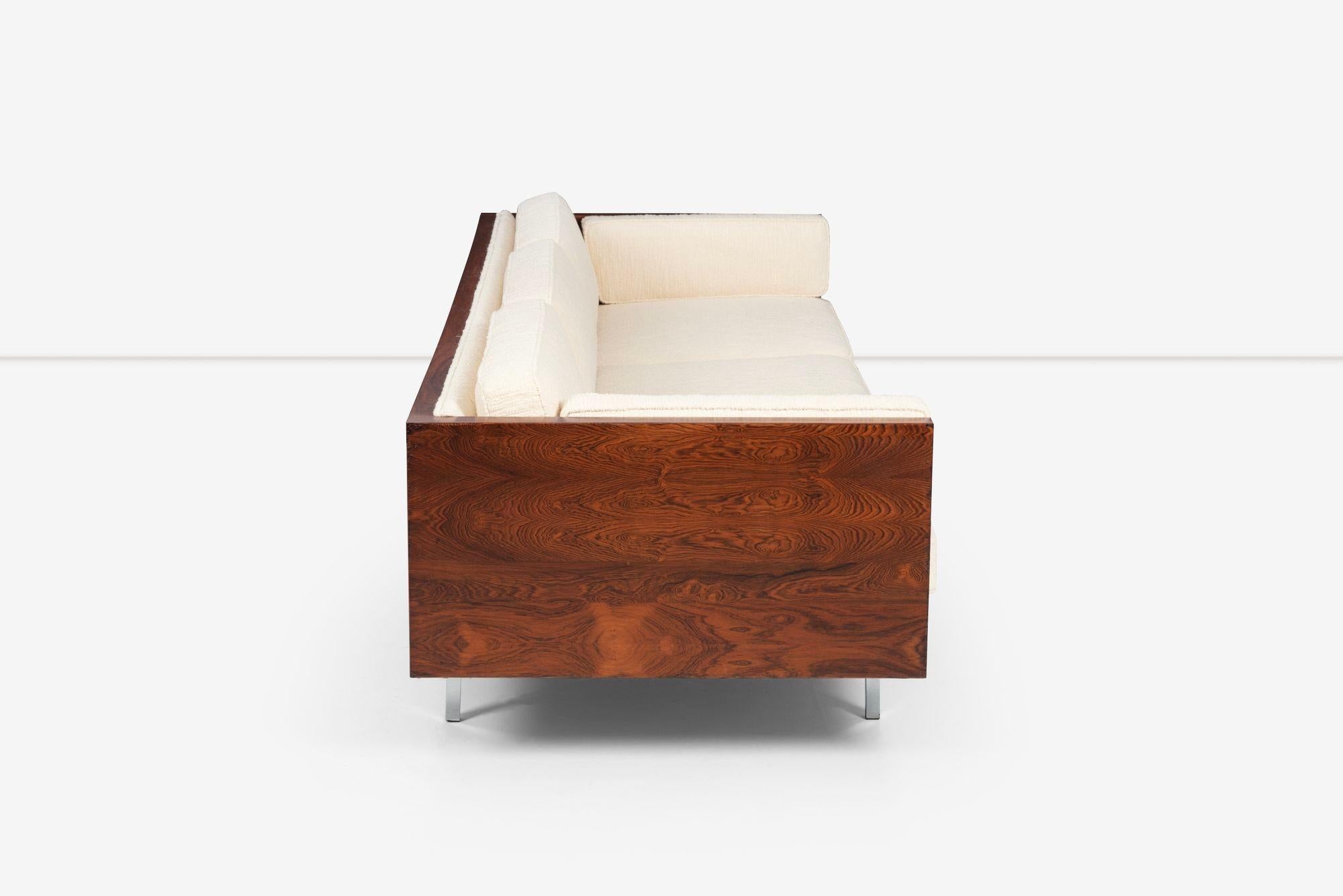 Milo Baughman for Thayer Coggin Rosewood Case Sofa 2
