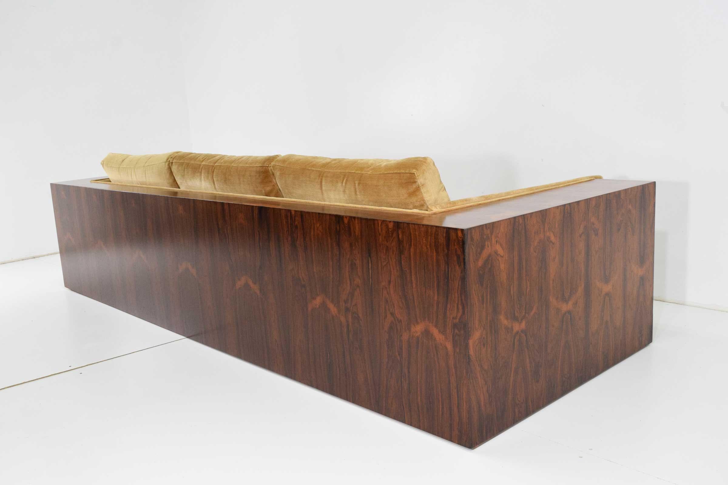 Mid-Century Modern Milo Baughman for Thayer Coggin Rosewood Case Sofa