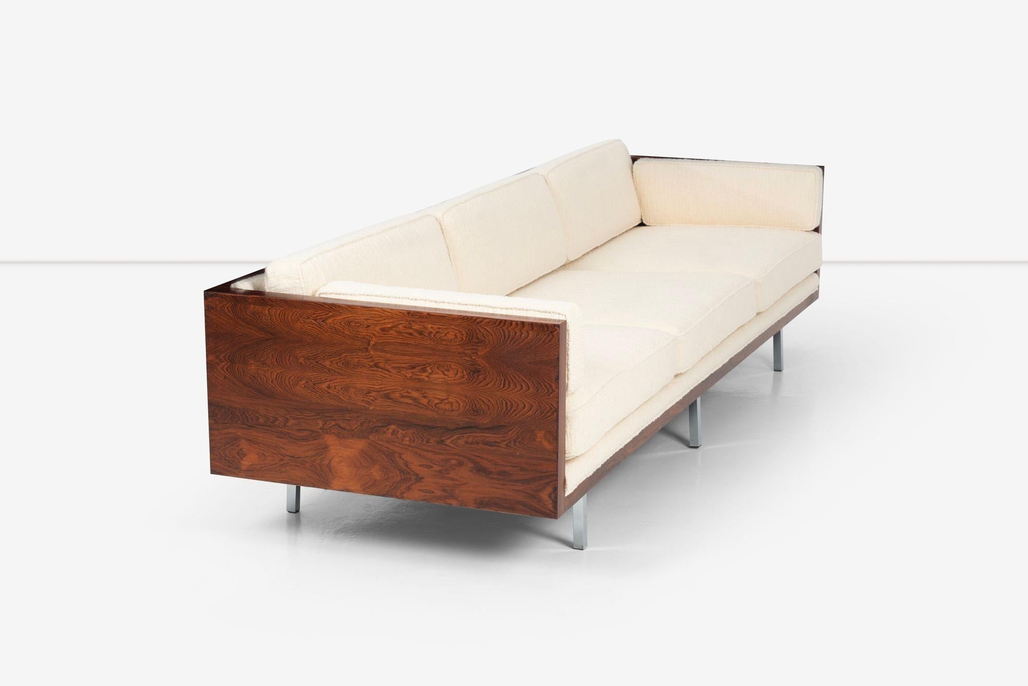Mid-Century Modern Milo Baughman for Thayer Coggin Rosewood Case Sofa For Sale