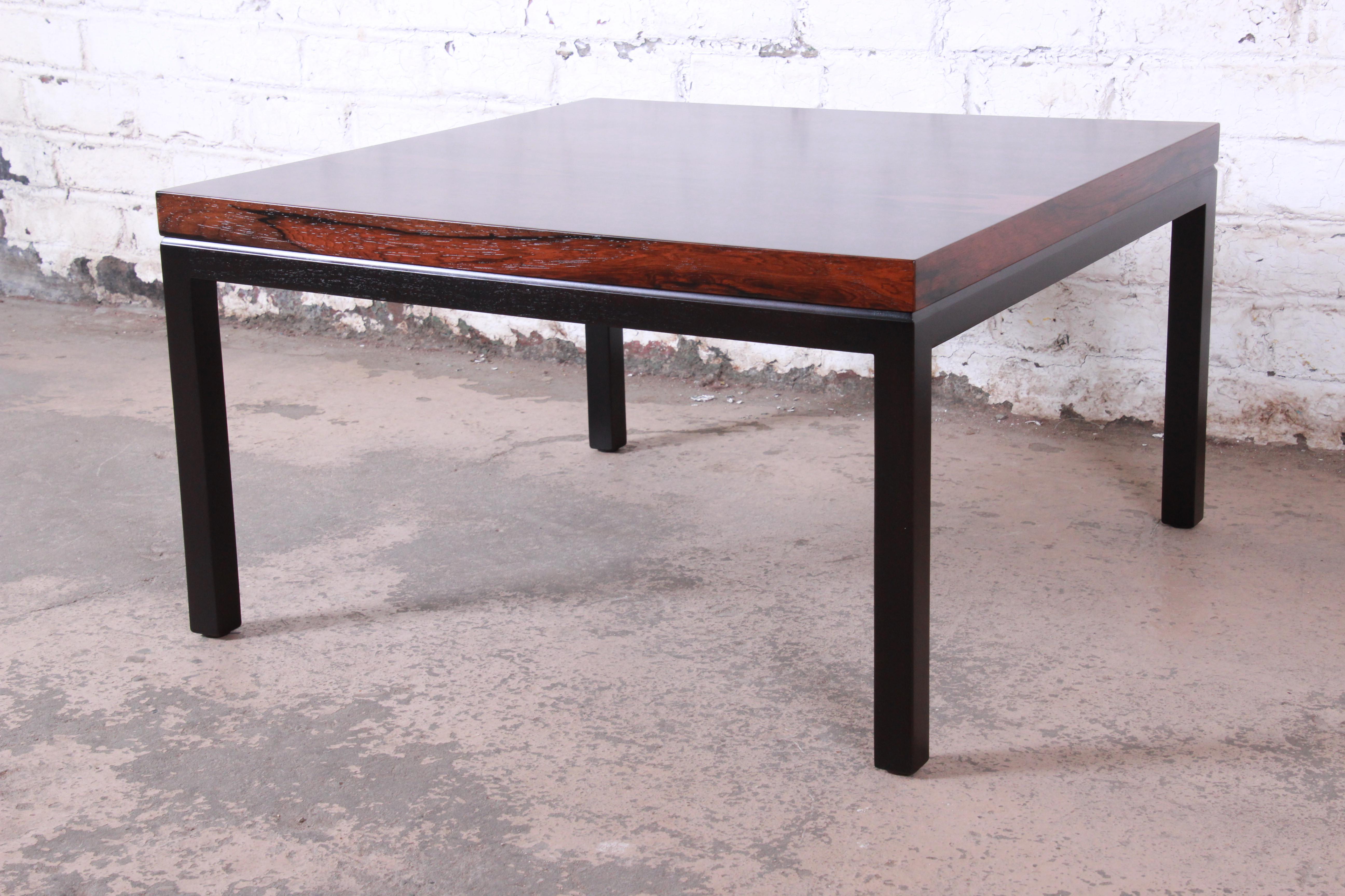 Mid-Century Modern Milo Baughman for Thayer Coggin Rosewood Coffee Table, Newly Restored