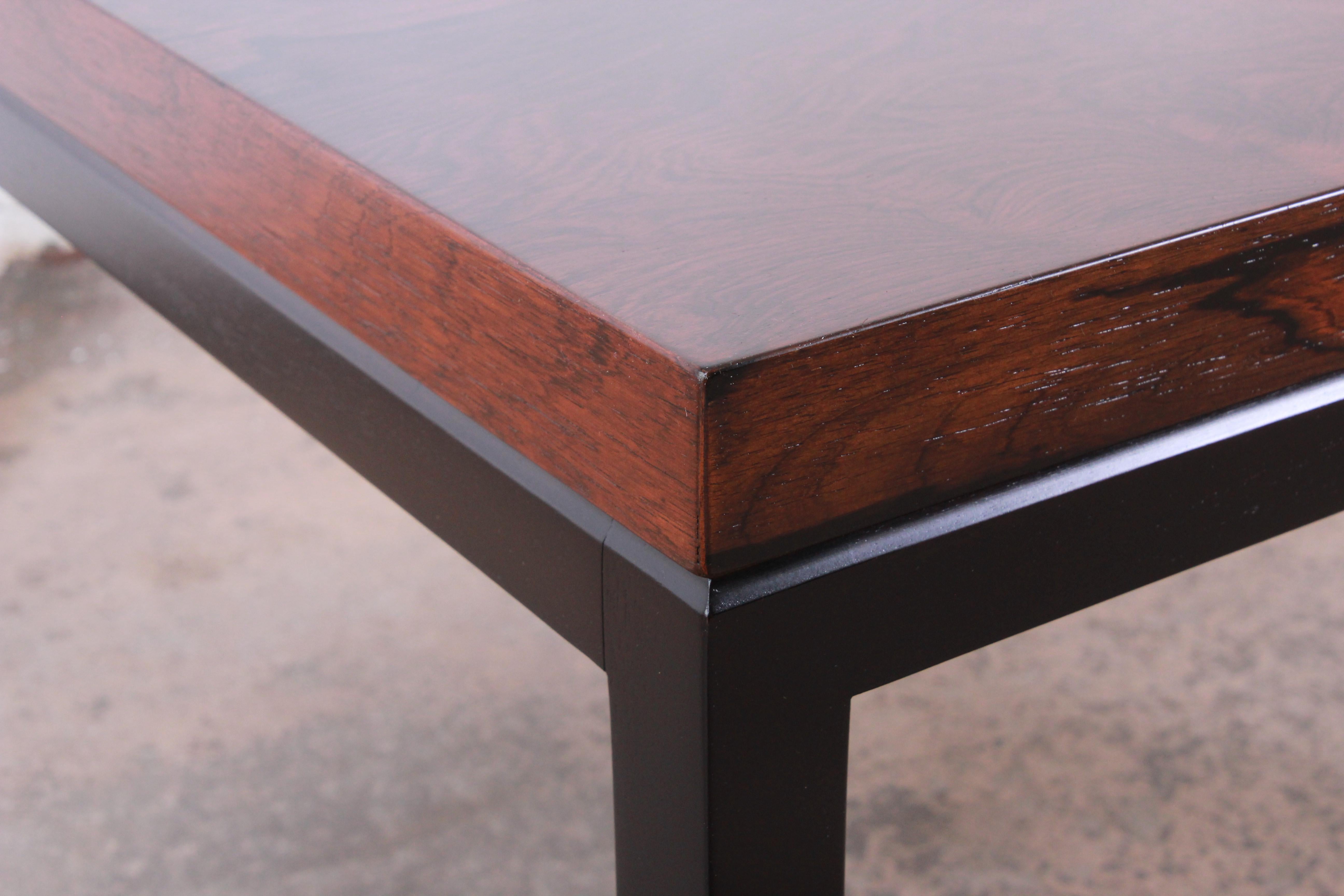 Milo Baughman for Thayer Coggin Rosewood Coffee Table, Newly Restored 1