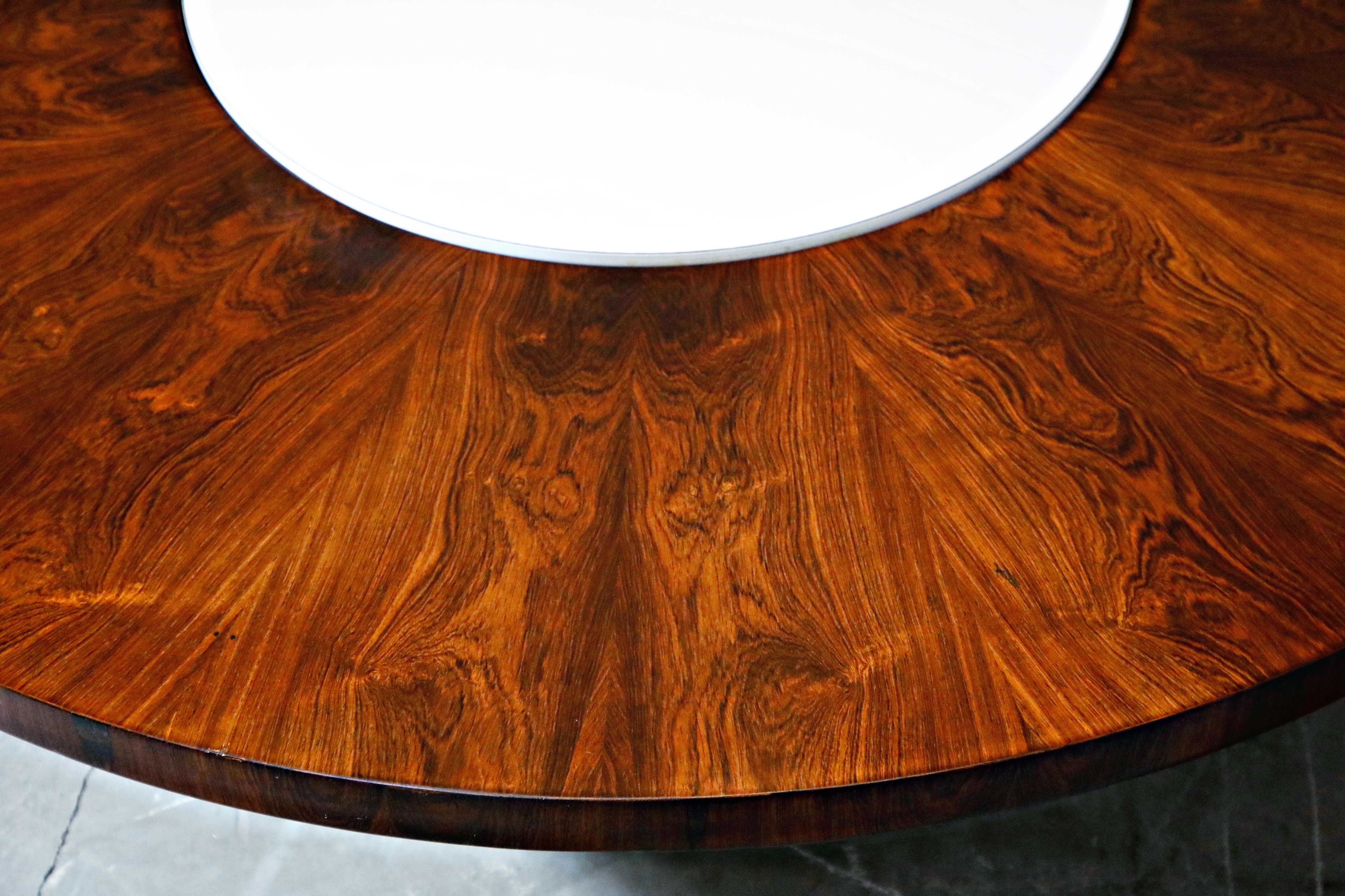 Milo Baughman for Thayer Coggin Rosewood Lazy Susan Rotating Coffee Table, 1968 4