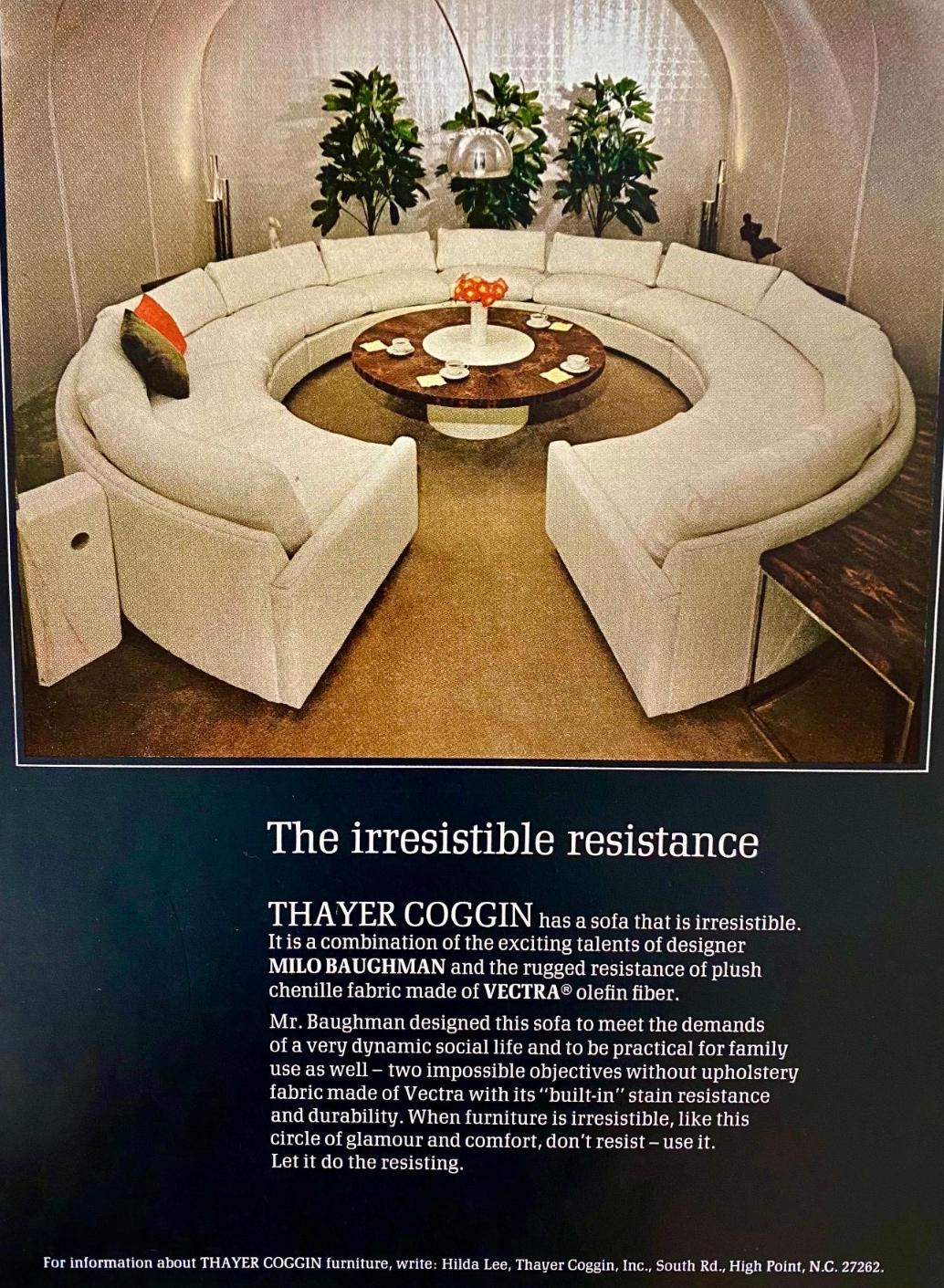 Table basse rotative Lazy Susan de Milo Baughman pour Thayer Coggin, 1968 en vente 11