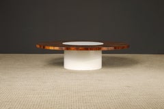Milo Baughman for Thayer Coggin Rosewood Lazy Susan Rotating Coffee Table, 1968