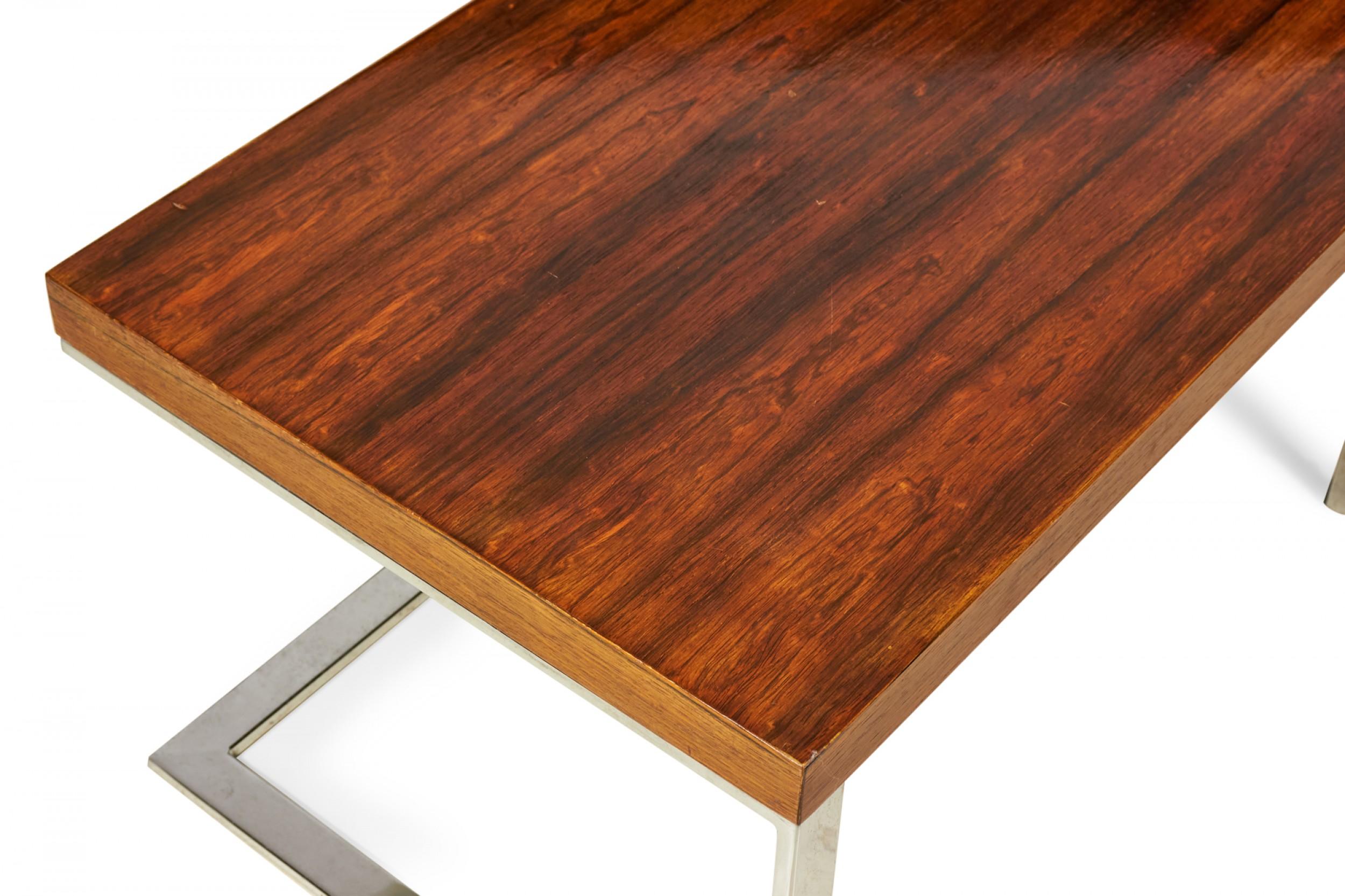 Milo Baughman for Thayer Coggin Rosewood 'Minimalist' Cocktail / Coffee Table For Sale 2
