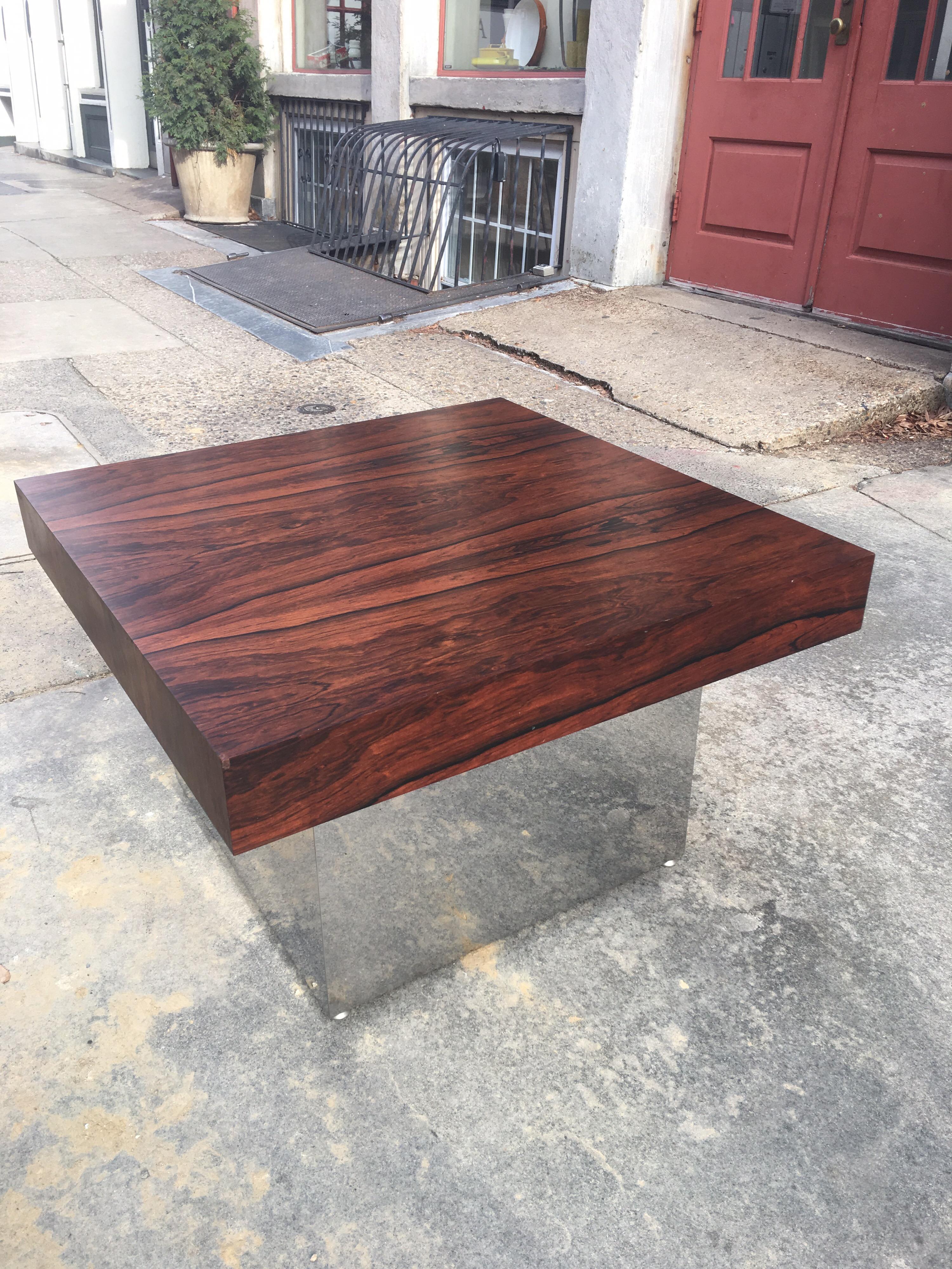 Milo Baughman for Thayer Coggin Rosewood Table In Good Condition In Philadelphia, PA