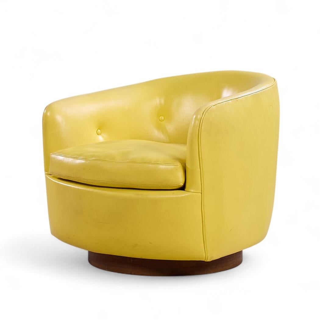 Milo Baughman für Thayer Coggin Roxy Nussbaum Dreh-Kipp-Lounge-Stühle - Paar im Angebot 5