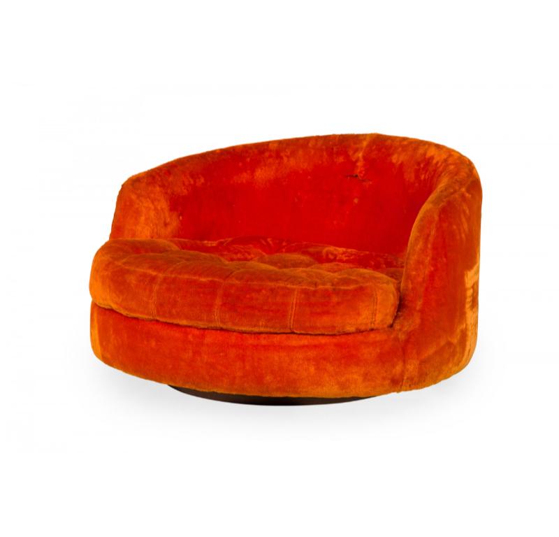 Fait main Fauteuil pivotant Satellite de Milo Baughman pour Thayer Coggin en vente