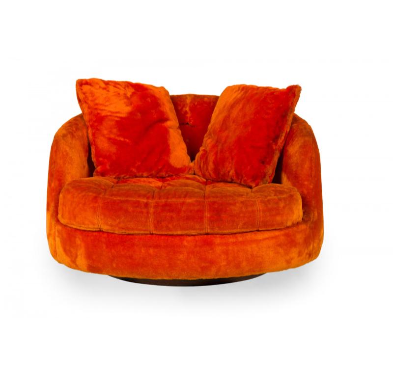 Fauteuil pivotant Satellite de Milo Baughman pour Thayer Coggin en vente 1