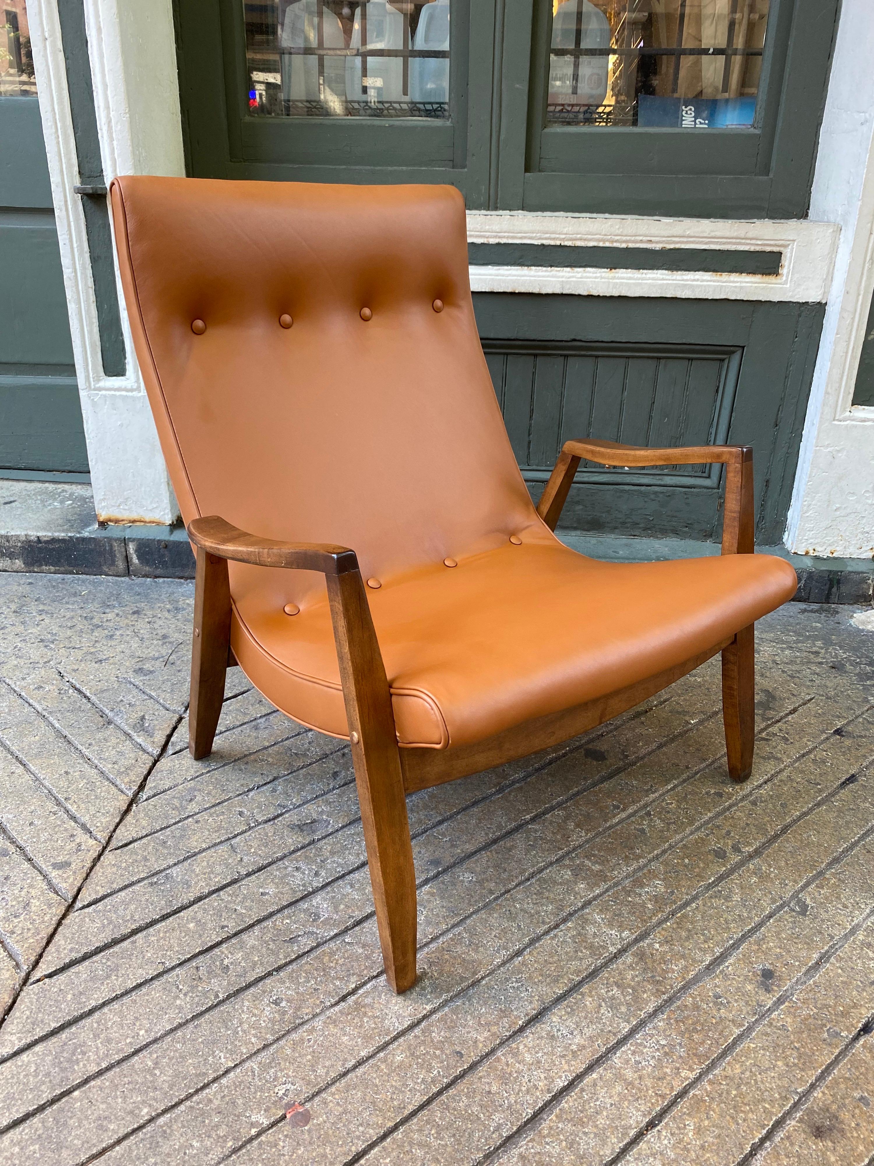 milo baughman scoop chair