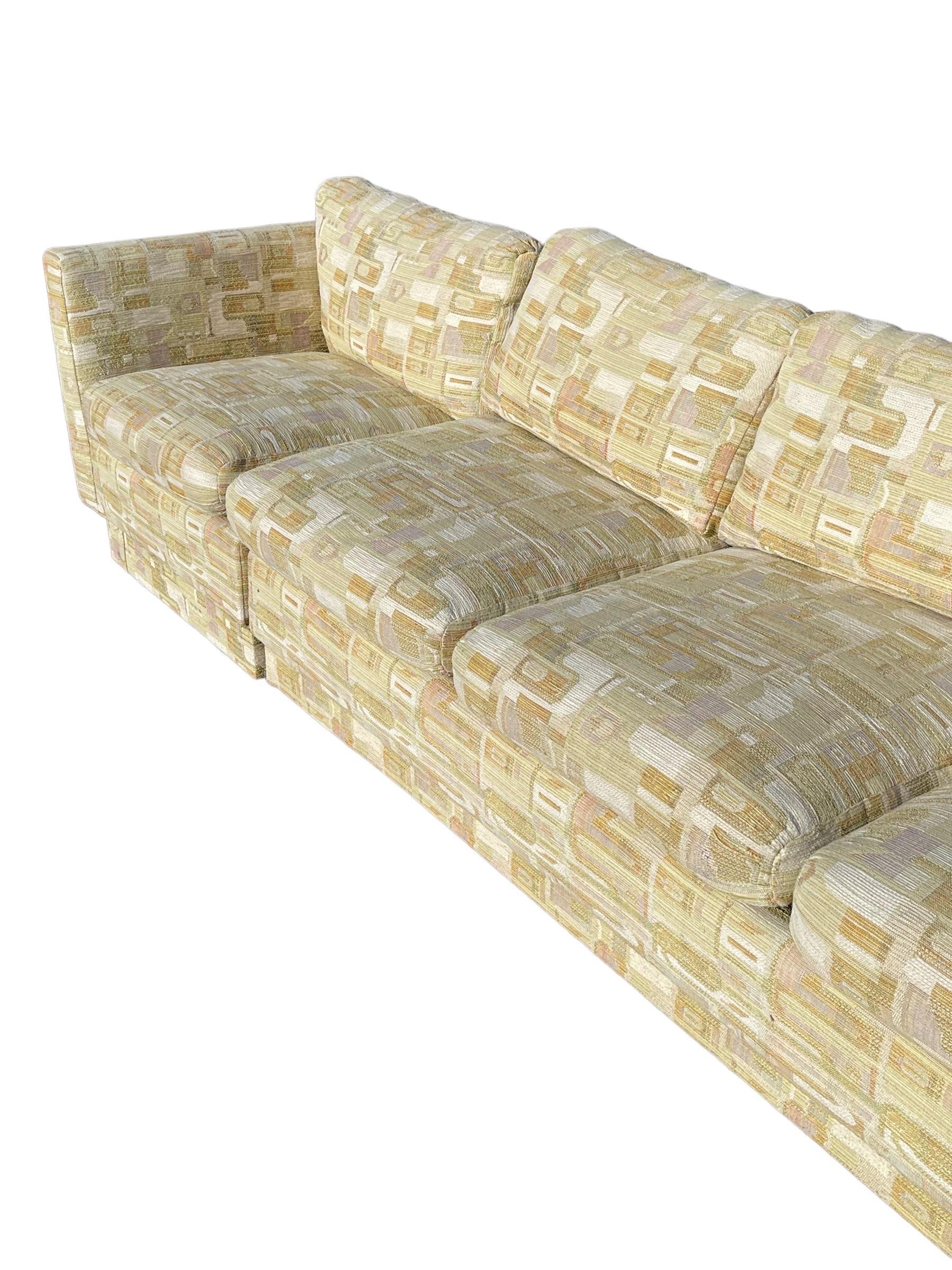 Fabric Milo Baughman for Thayer Coggin Sectional Couch