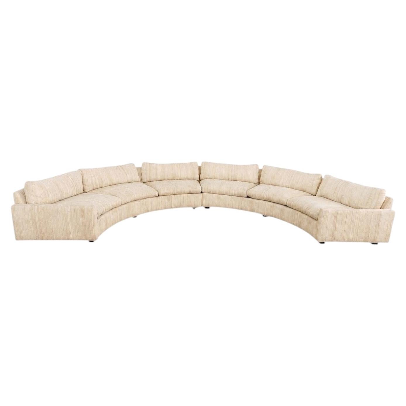 Milo Baughman for Thayer Coggin Semi-Circular Sofa, 1970