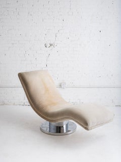 Milo Baughman per Thayer Coggin Chaise a Serpentina