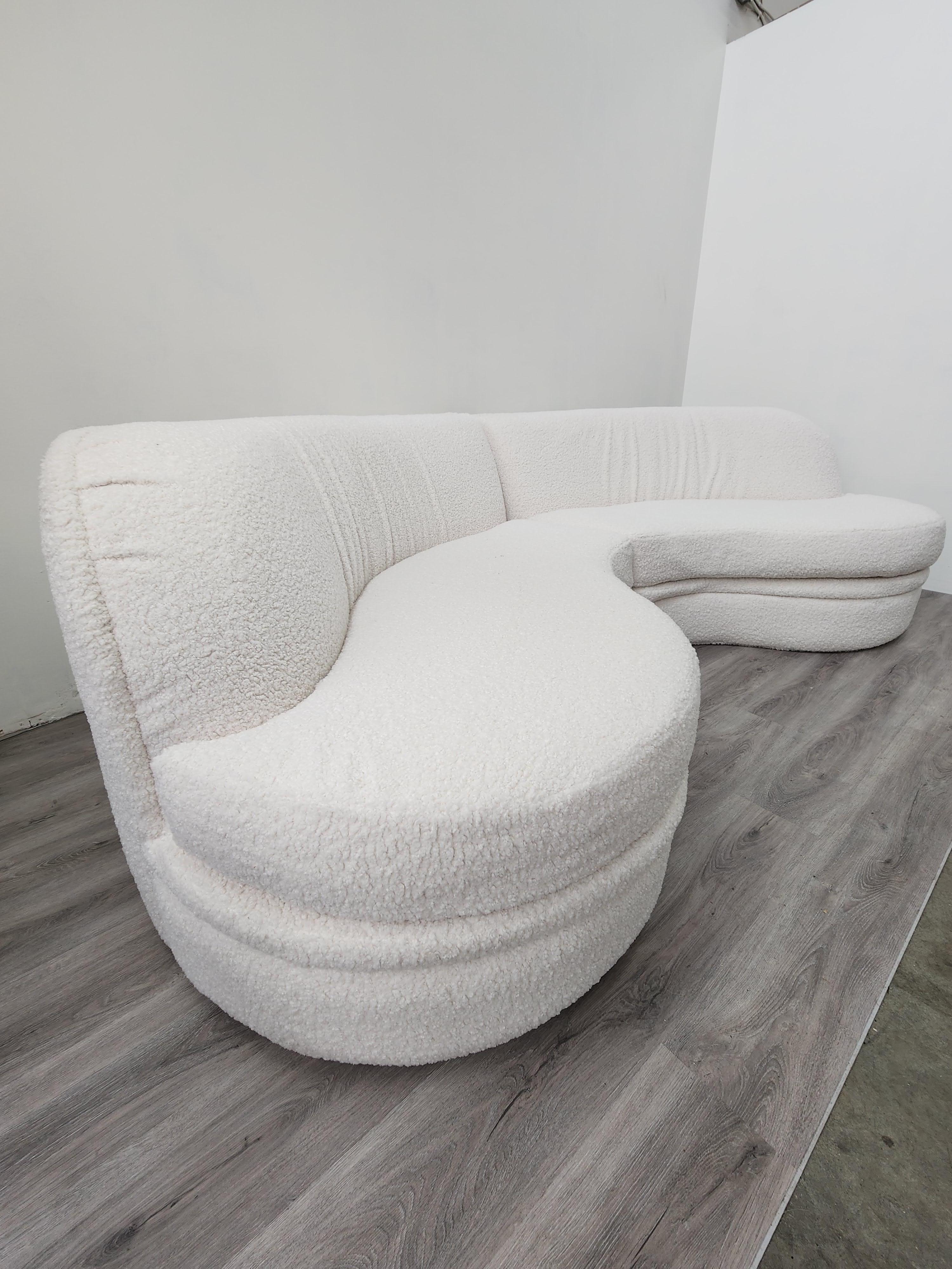 Modern Milo Baughman for Thayer-Coggin Serpentine Sectional Sofa For Sale