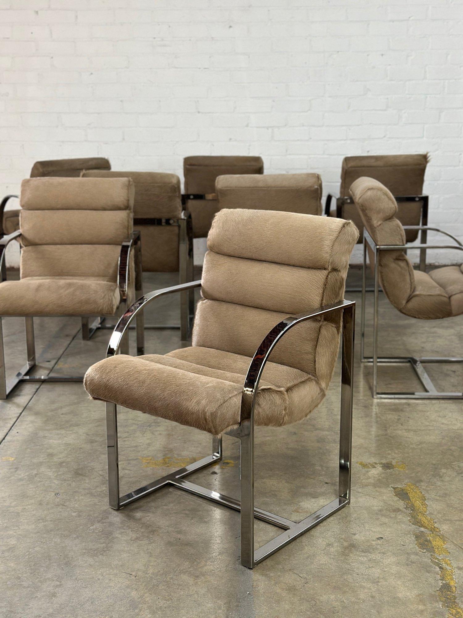 Late 20th Century Milo Baughman for Thayer Coggin - set of eight For Sale