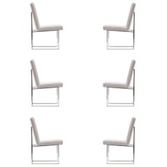 Milo Baughman for Thayer Coggin Set of Six Thin Line Dining Chairs