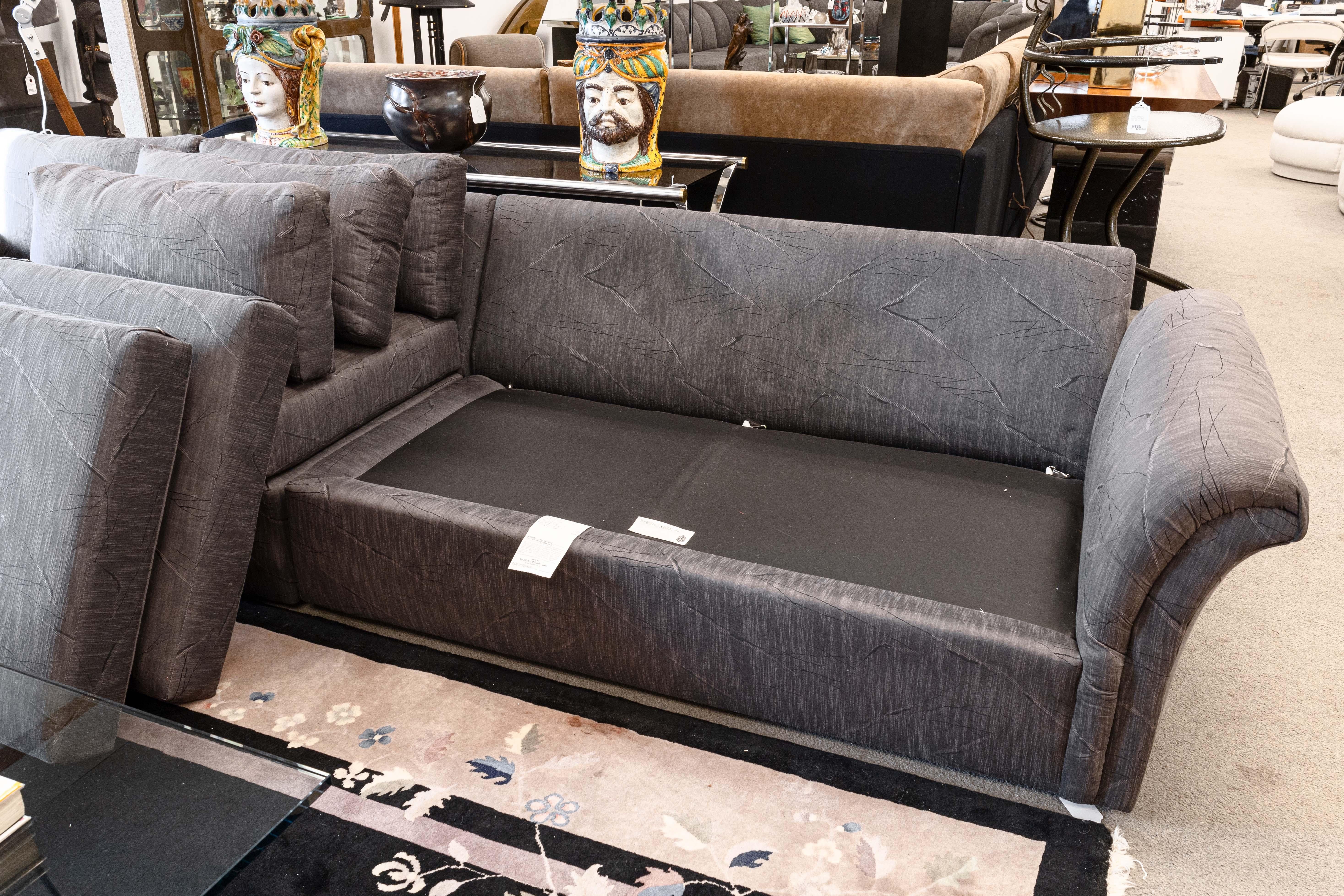 Milo Baughman for Thayer Coggin Slate Gray Contemporary Modern Sofa 1