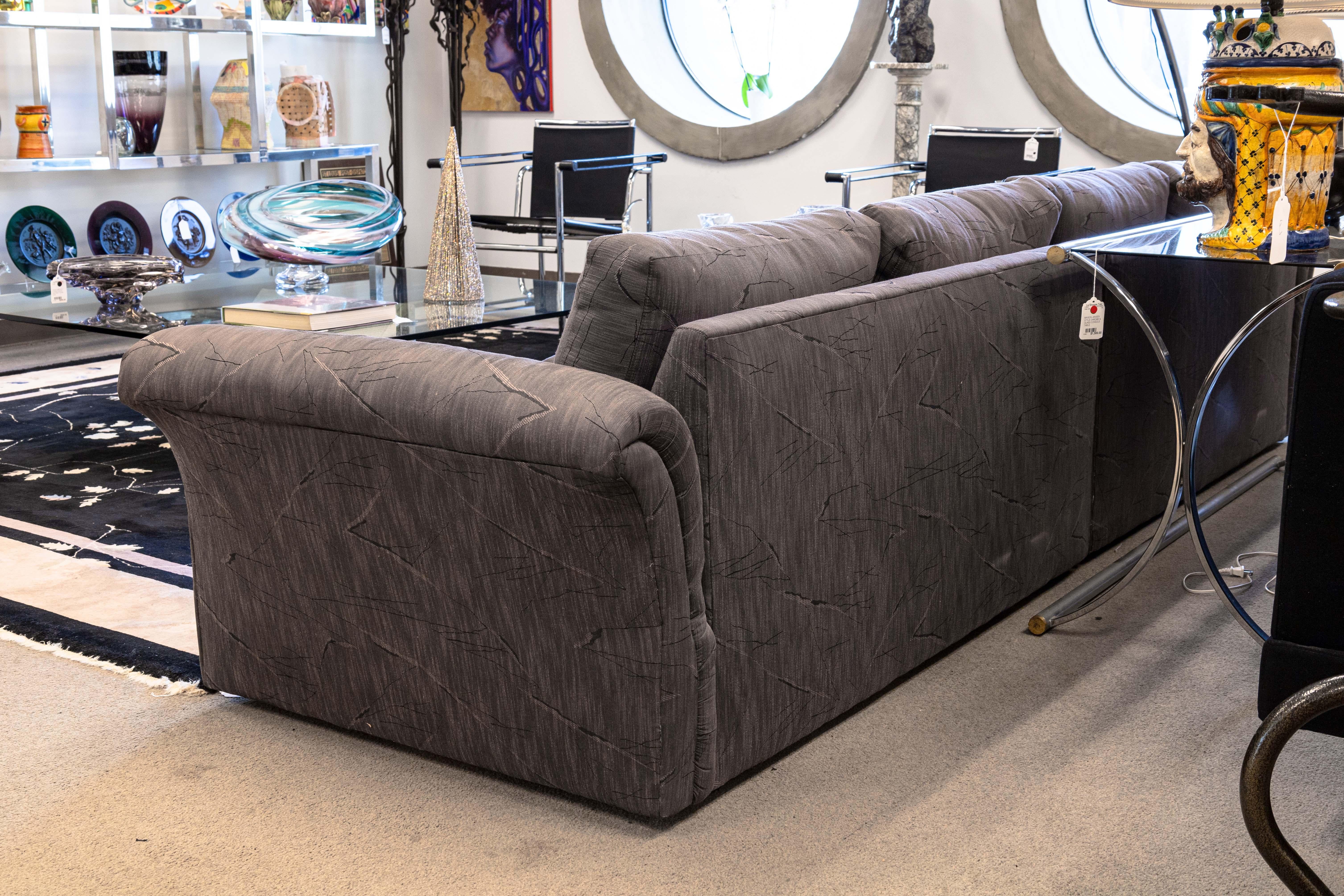 Milo Baughman for Thayer Coggin Slate Gray Contemporary Modern Sofa 3