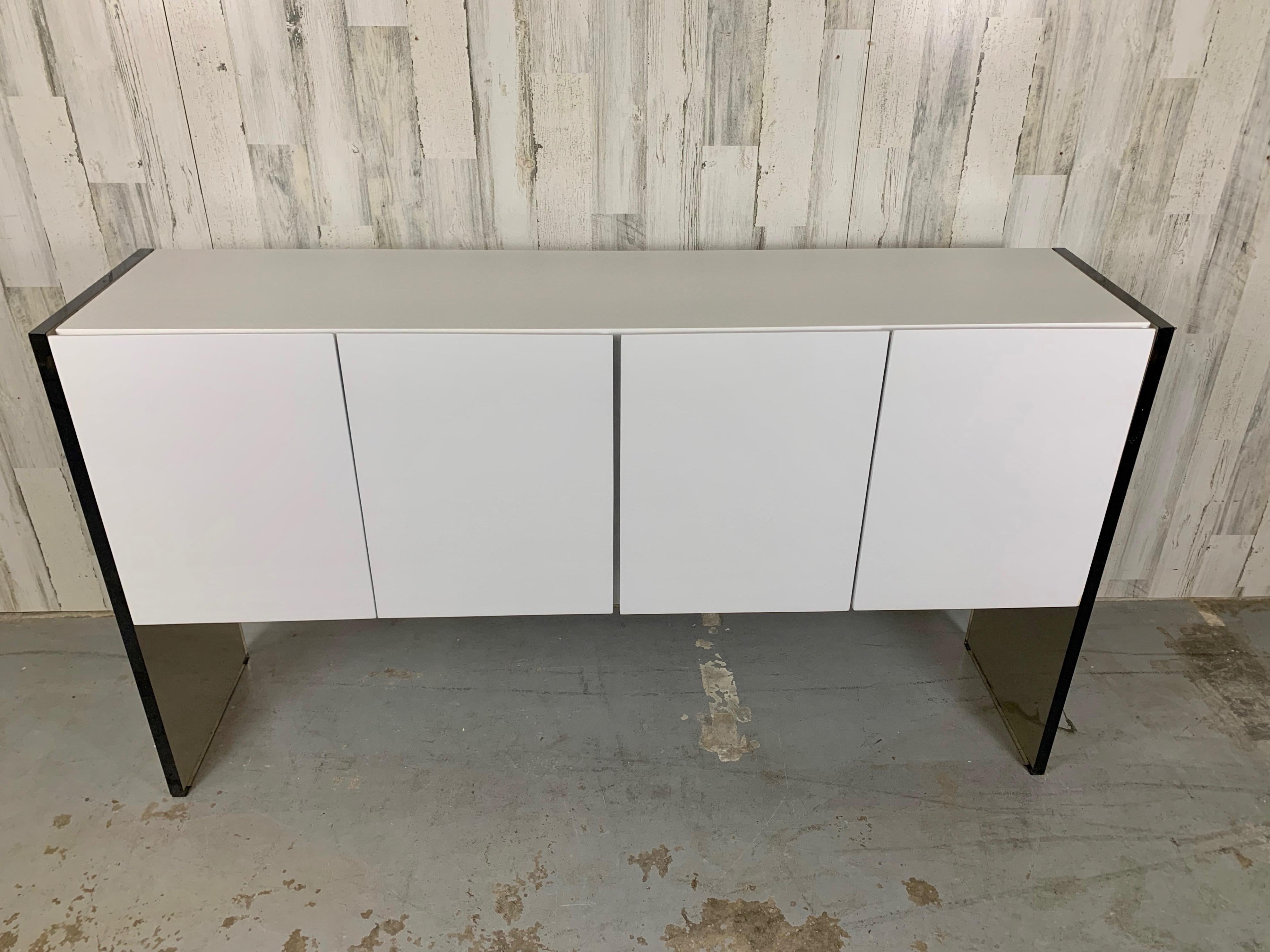 American Milo Baughman For Thayer Coggin Space Age Credenza For Sale