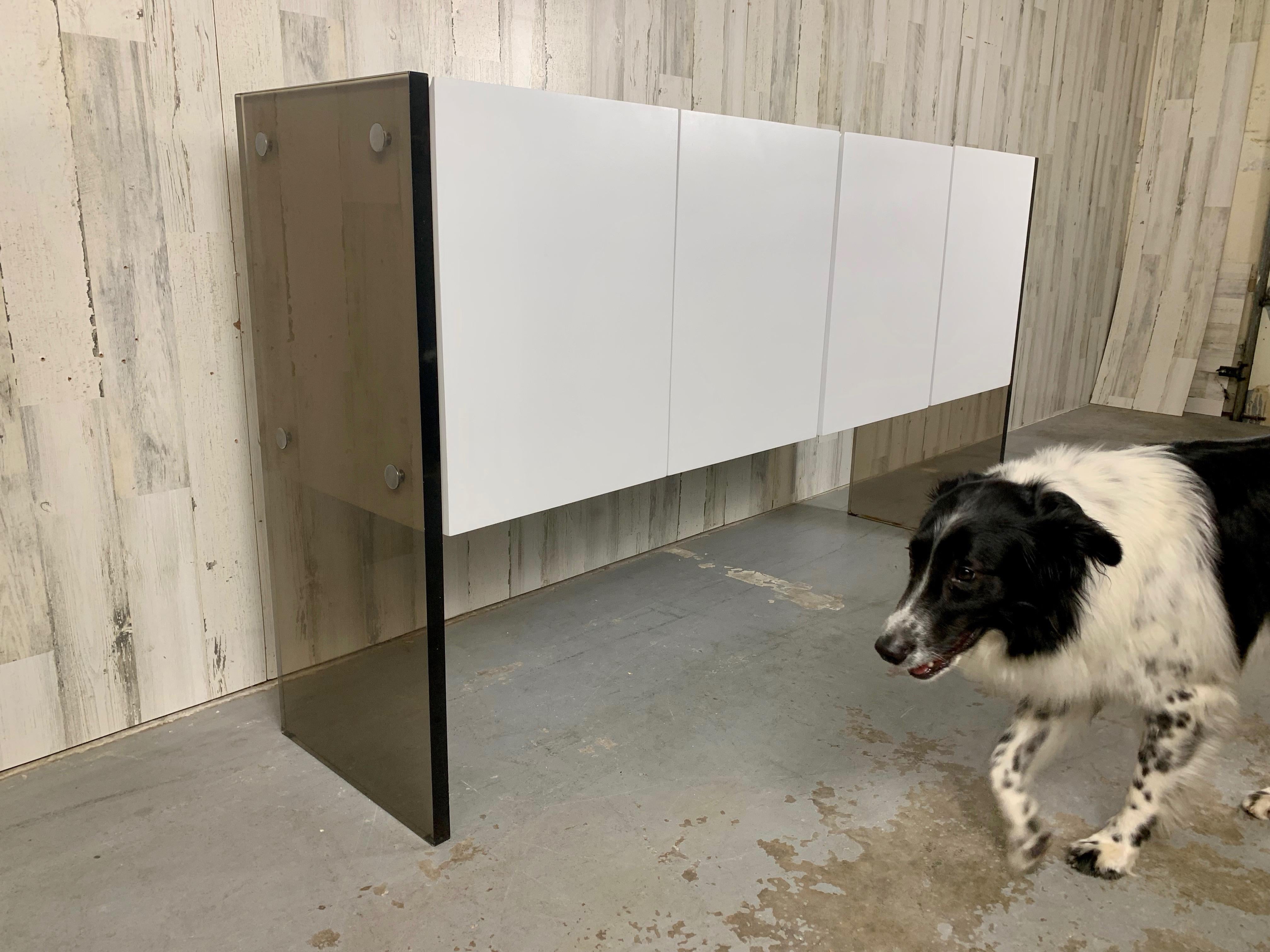 Painted Milo Baughman For Thayer Coggin Space Age Credenza