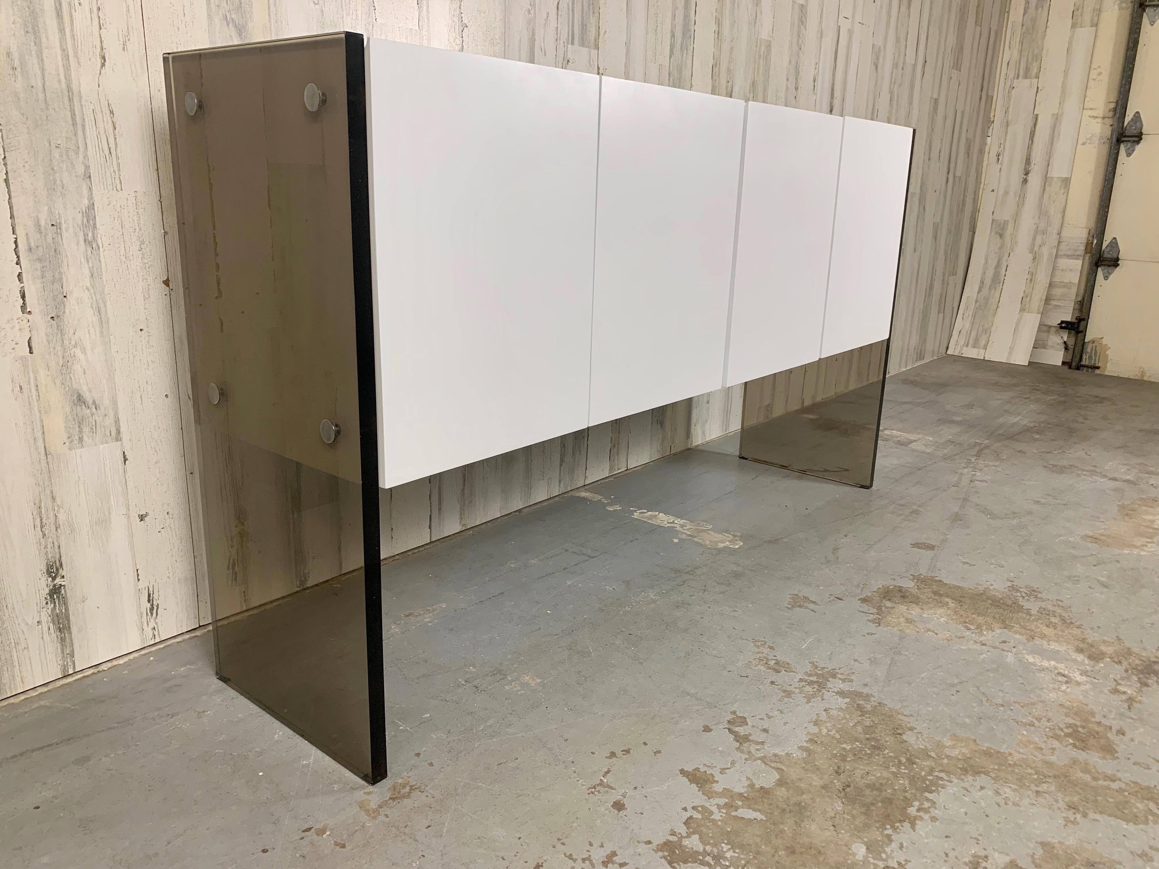 Milo Baughman For Thayer Coggin Space Age Credenza In Good Condition In Denton, TX