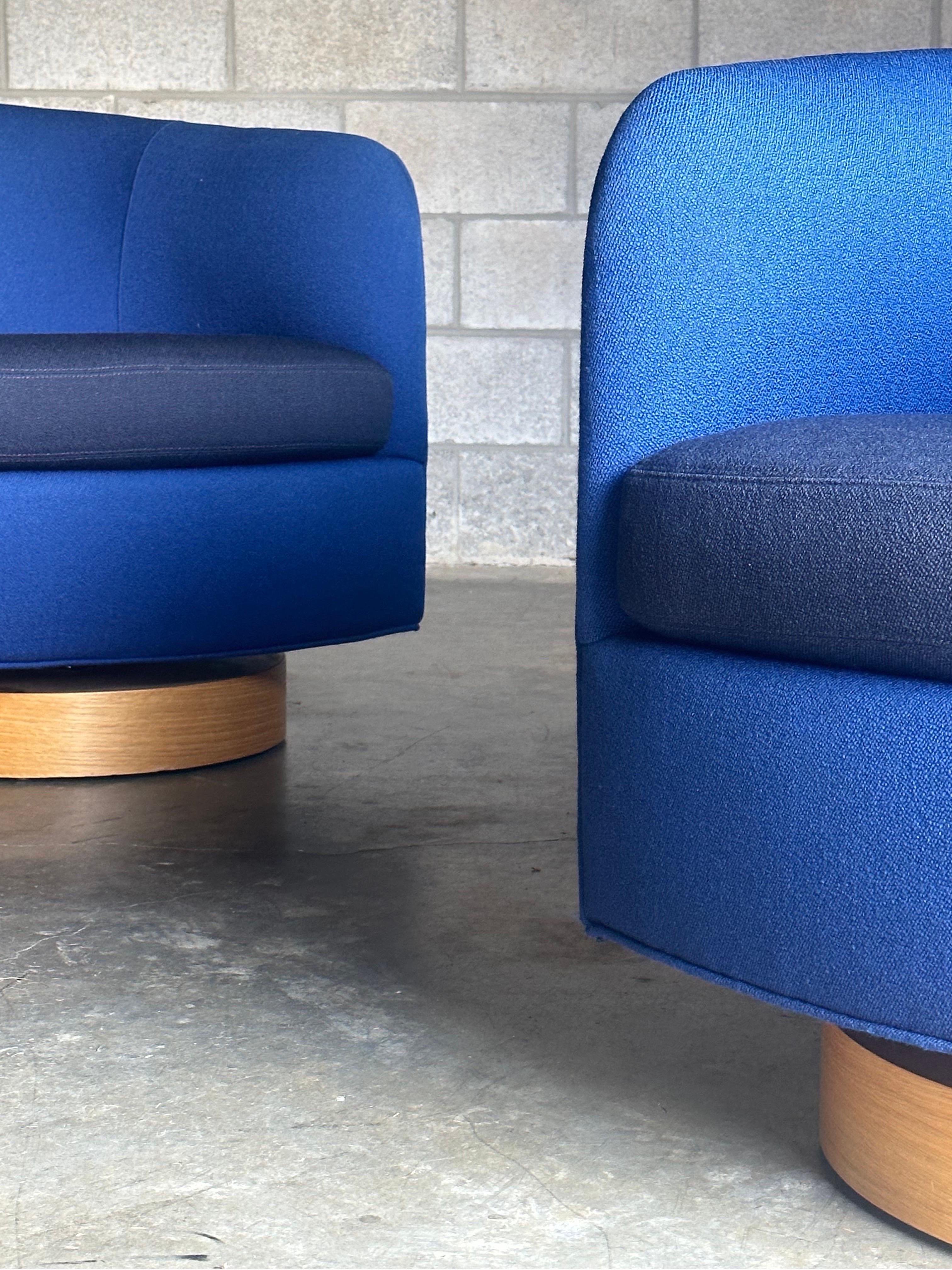 Milo Baughman pour Thayer Coggin Chaises pivotantes et inclinables Bon état - En vente à St.Petersburg, FL