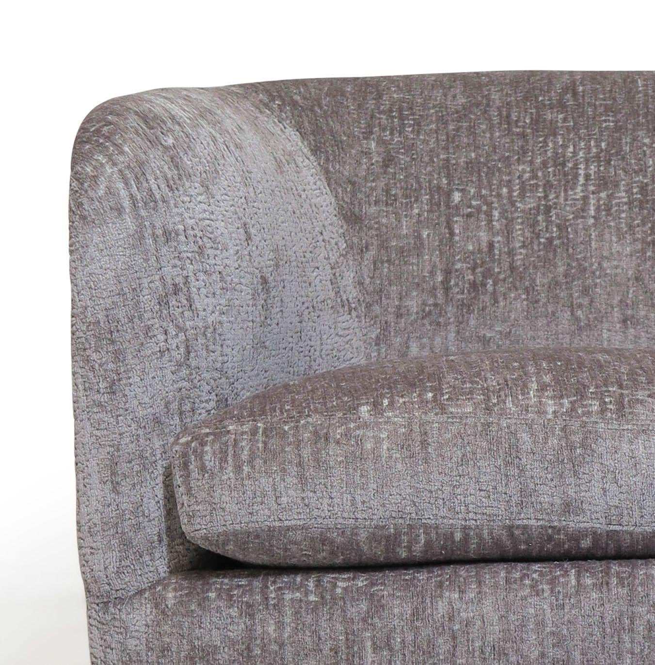 Milo Baughman for Thayer Coggin Swiveling Tilt Lounge Chairs in Chrome Backs For Sale 1