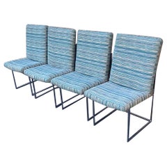 Milo Baughman for Thayer Coggin Thin Line Dining Chairs, set of 4