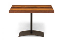 Milo Baughman for Thayer Coggin Tri-Tone Wood and Iron End / Side Table