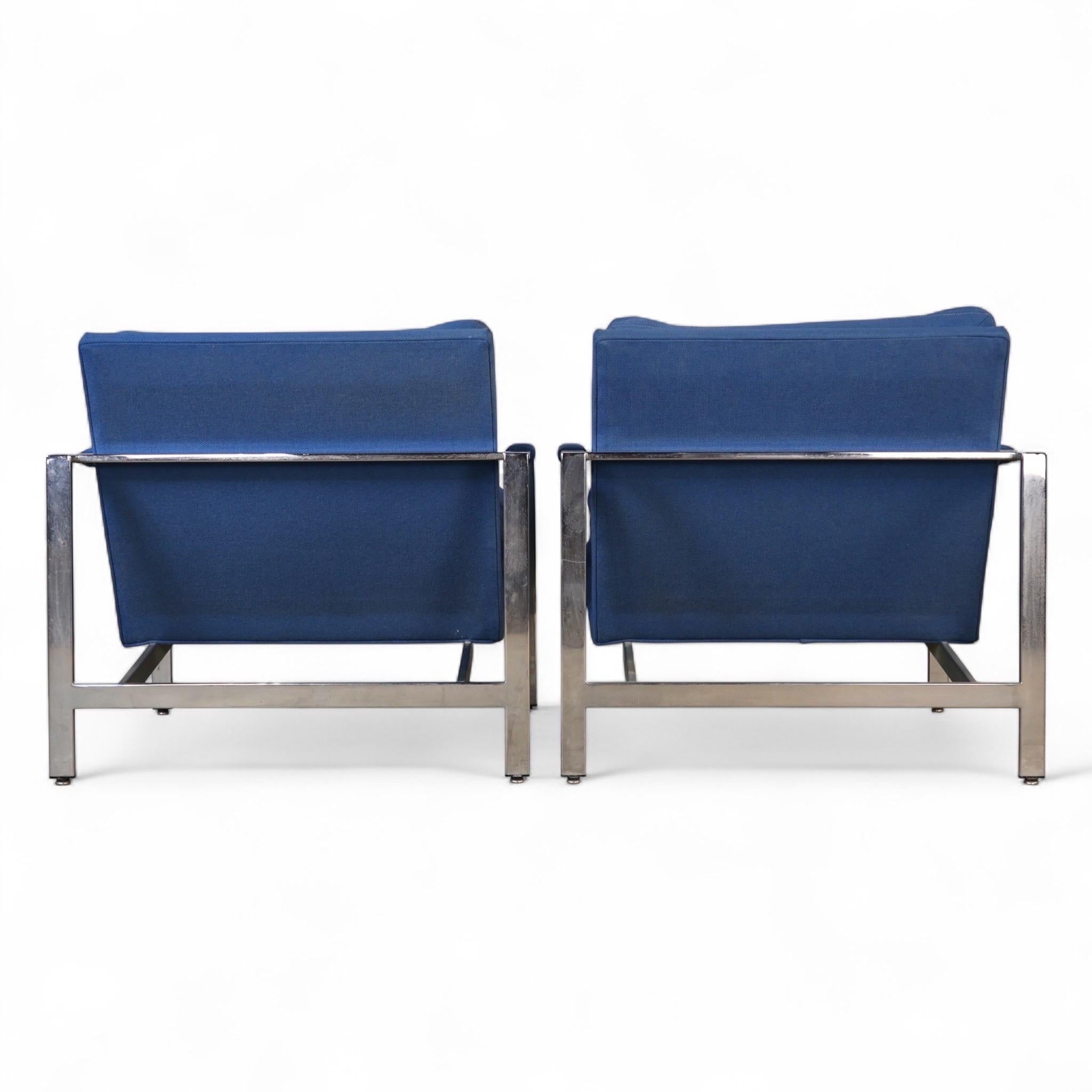 Milo Baughman für Thayer Coggin Vintage Mid Century Modern T Back Lounge Chairs im Angebot 7