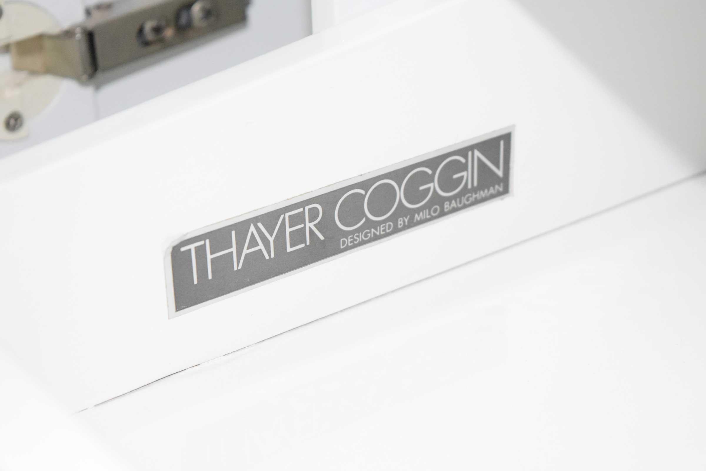 Milo Baughman for Thayer Coggin White Lacquer Sideboard 1