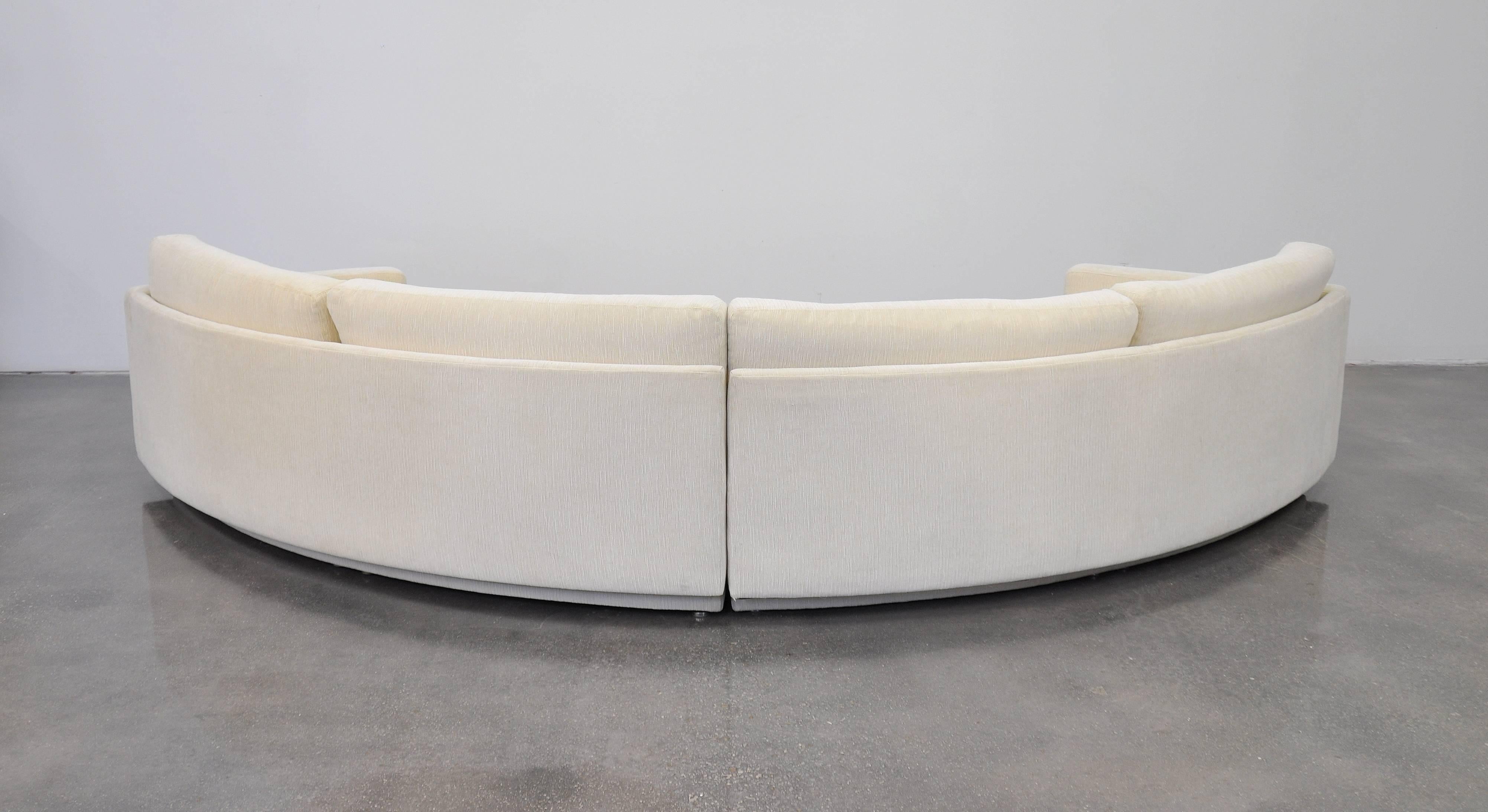 thayer coggin curved sofa