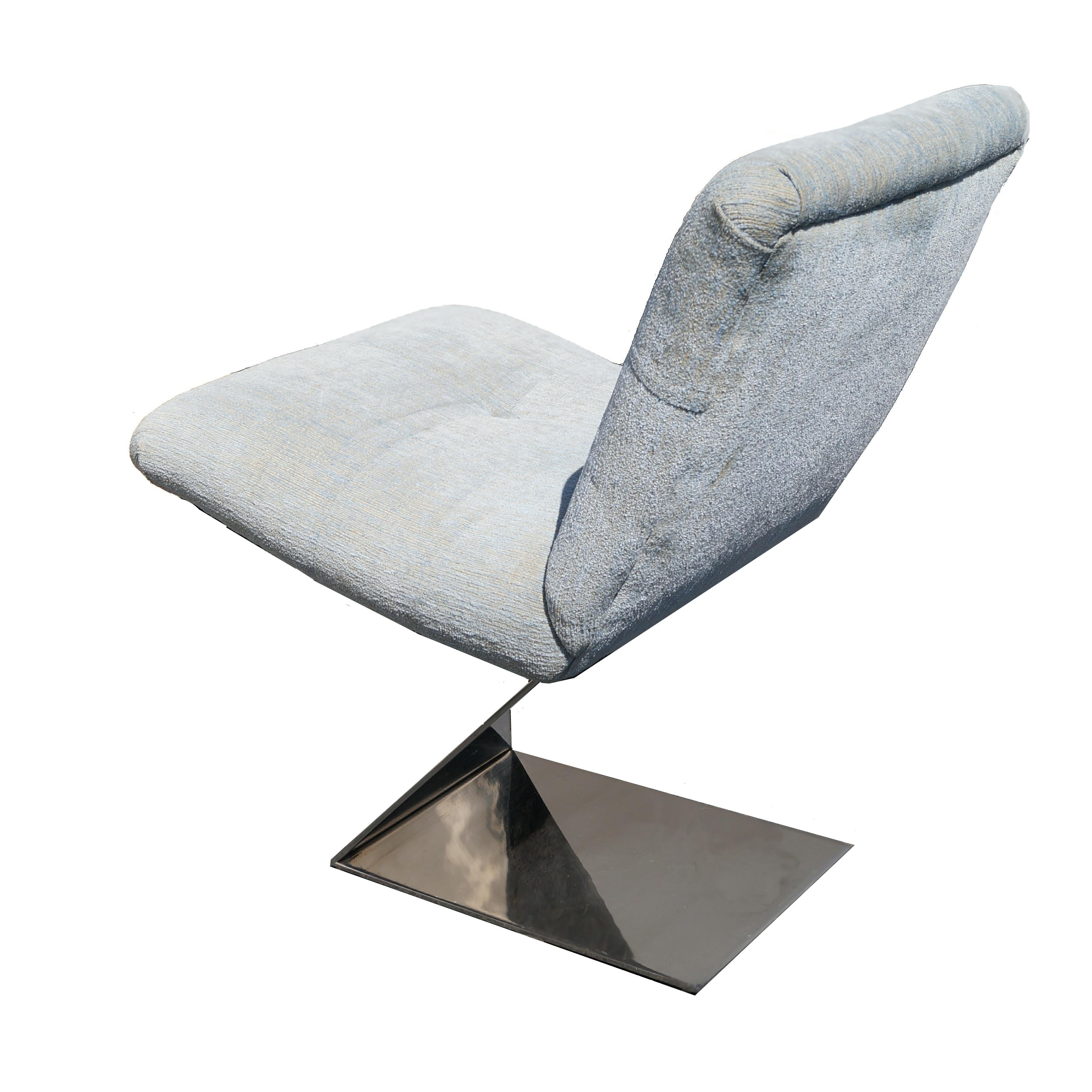 Mid-Century Modern Milo Baughman for Thayer Coggin Z Lounge Side Chair