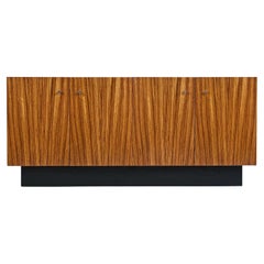 Milo Baughman for Thayer Coggin Zebra Wood Credenza Cabinet