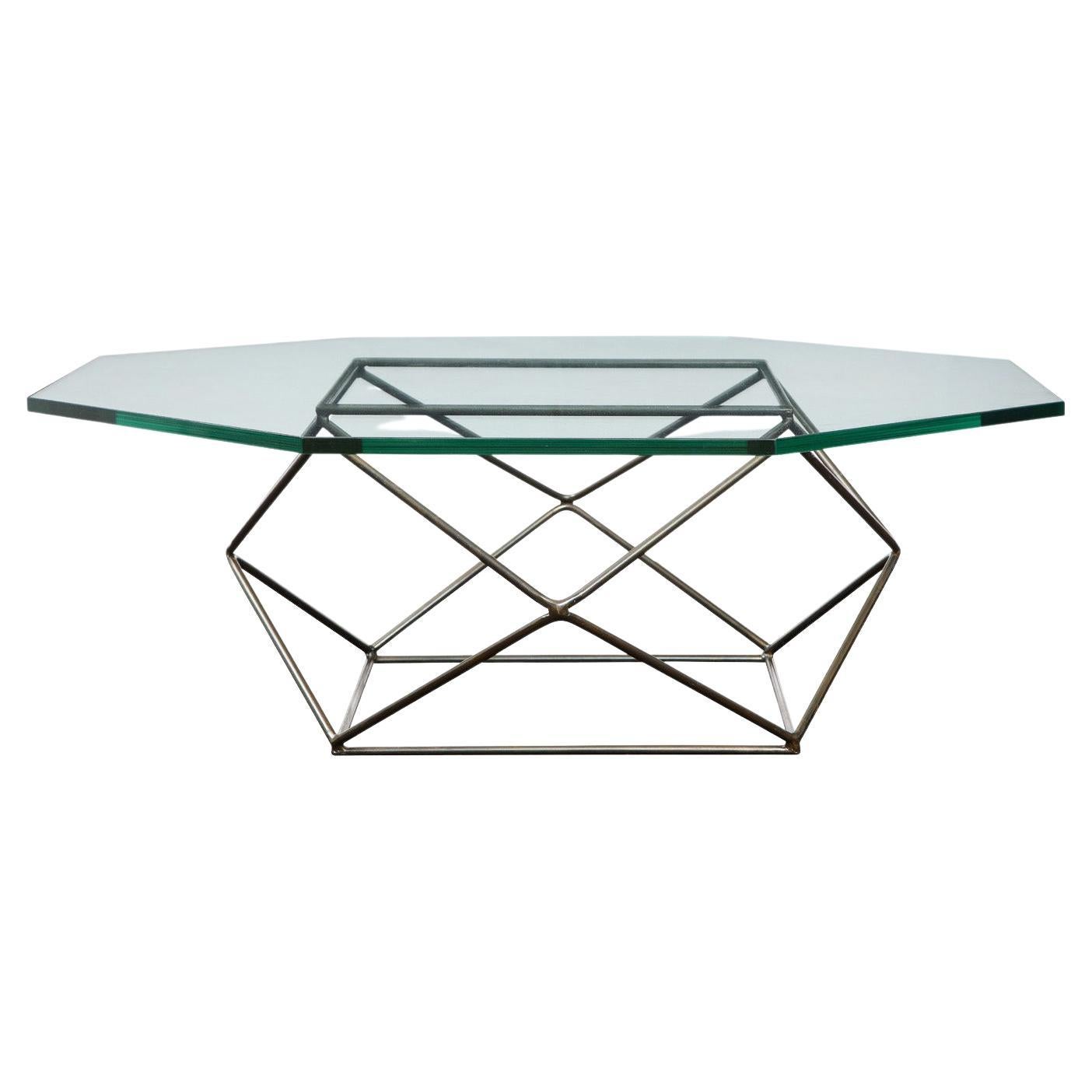 Milo Baughman "Geodesic Coffee Table" in Bronze, 1970s For Sale