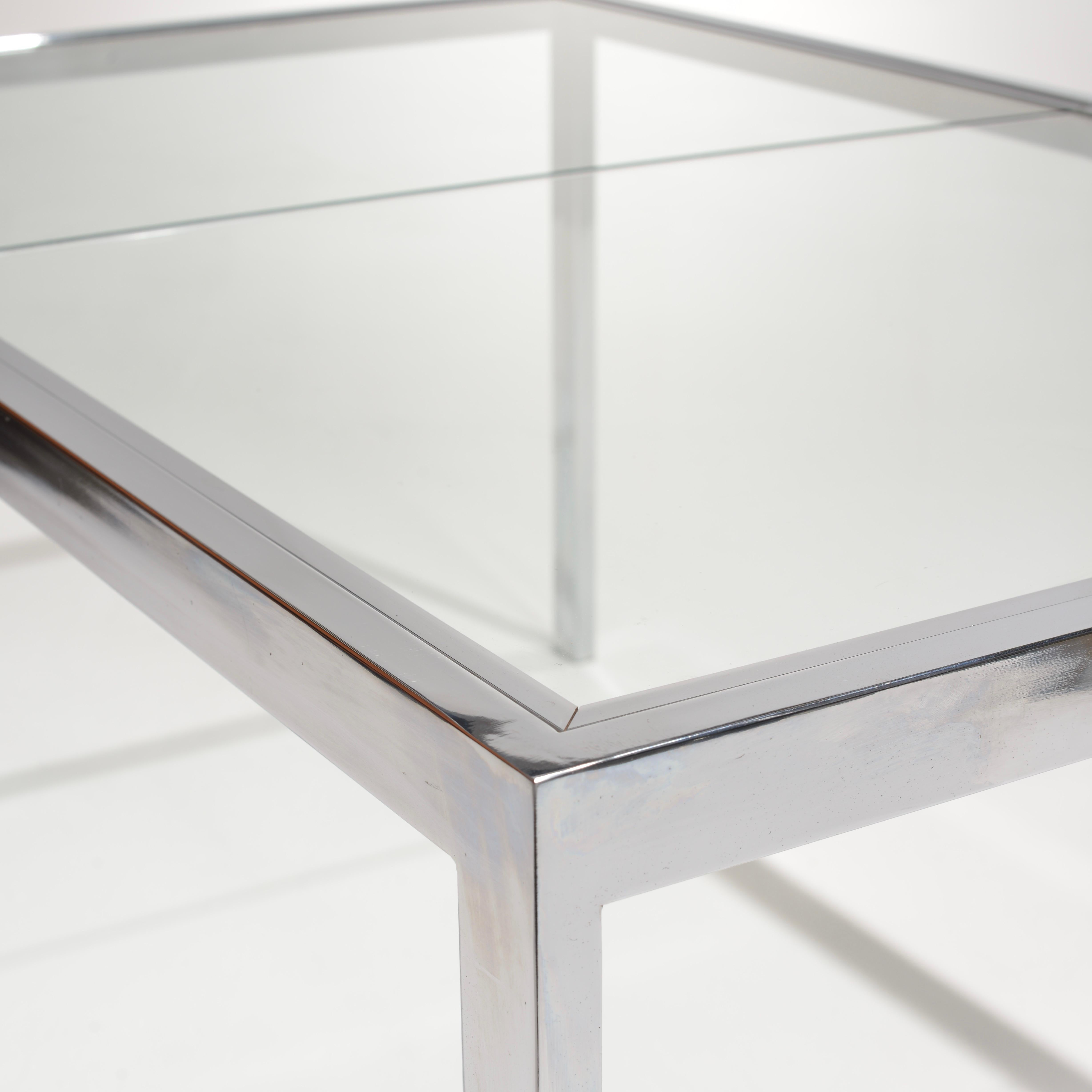 DIA Glass and Chrome Expandable Dining Table 3