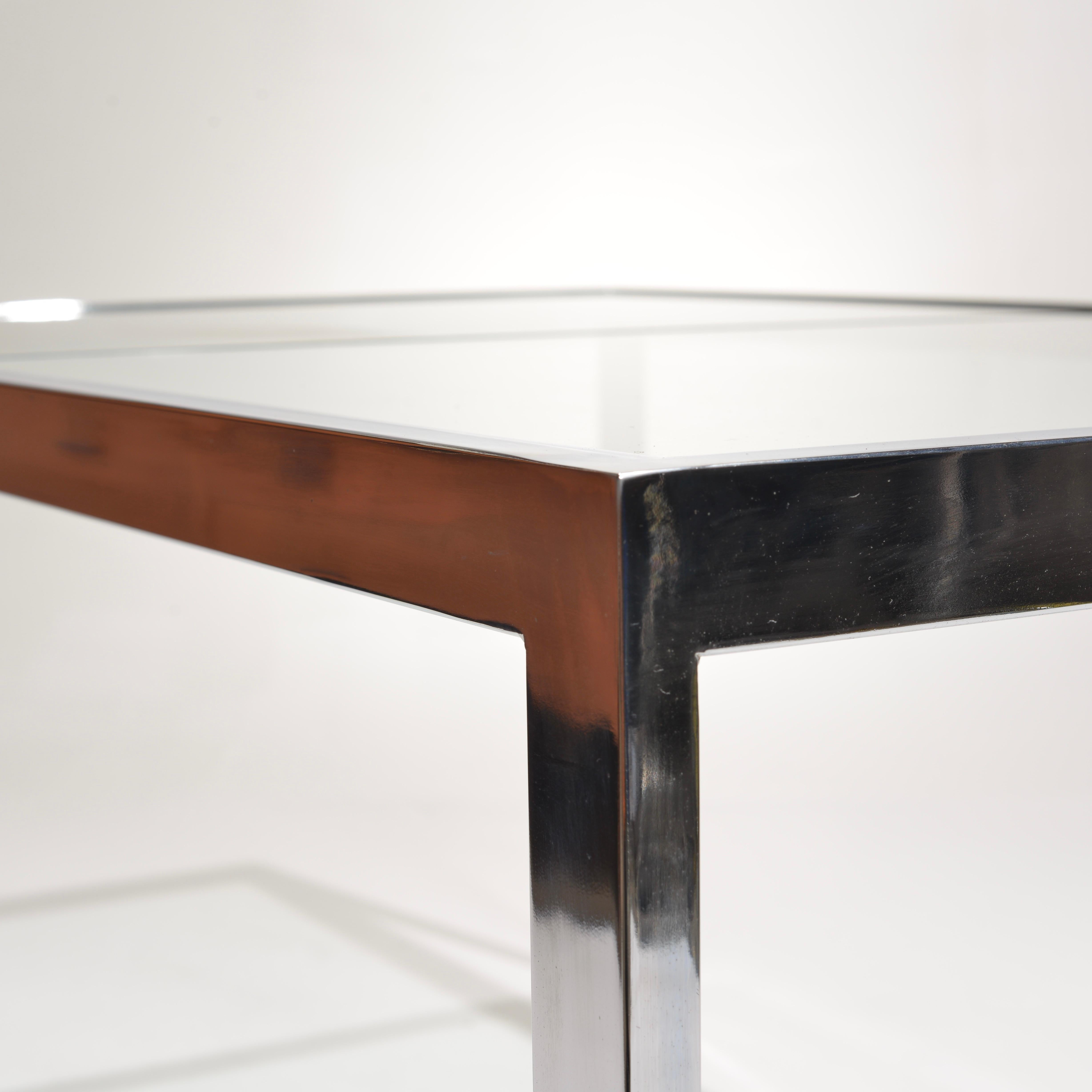 DIA Glass and Chrome Expandable Dining Table 7
