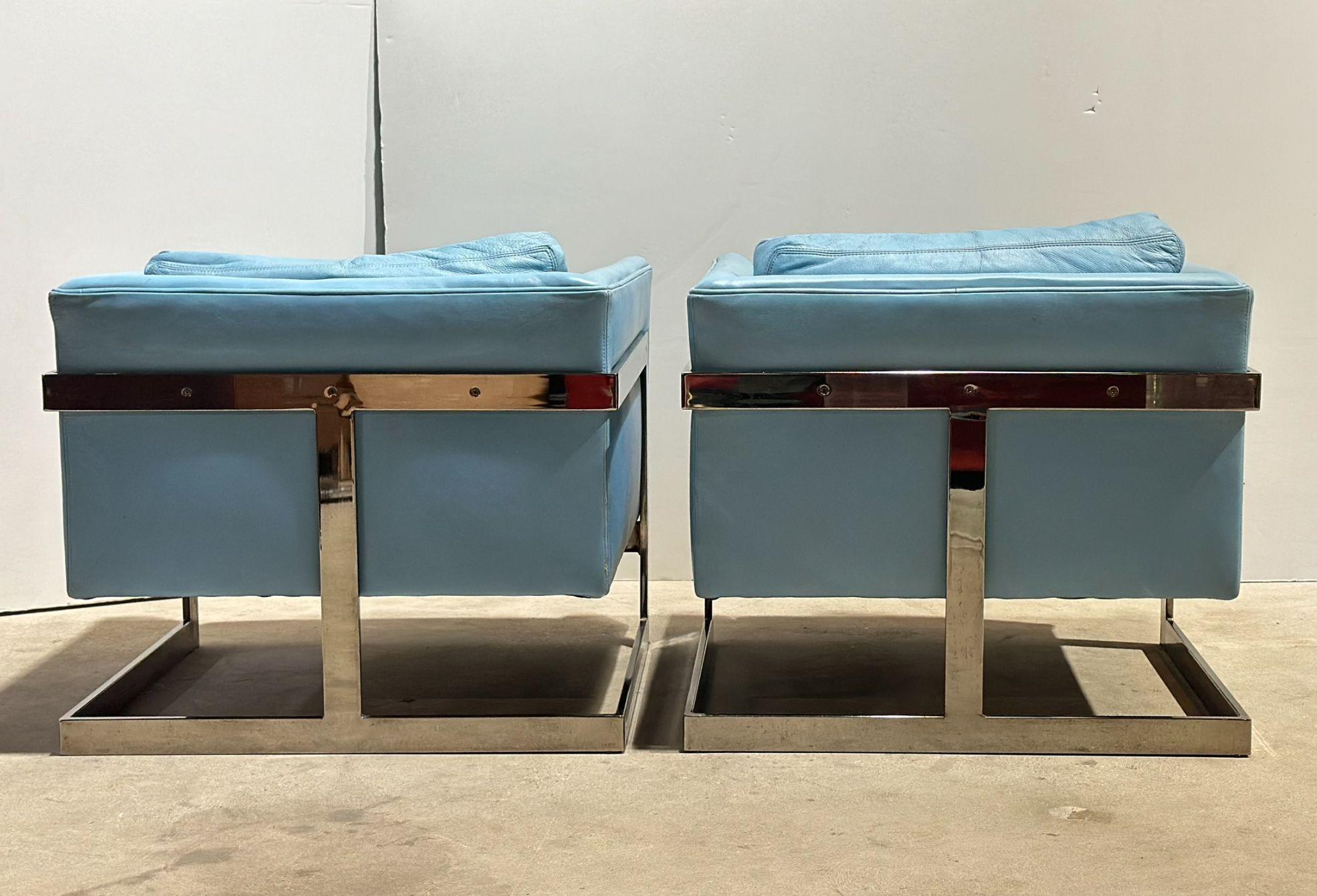 Milieu du XXe siècle Fauteuils de bar flottants Milo Baughman pour Thayer Coggin, 1960 en vente
