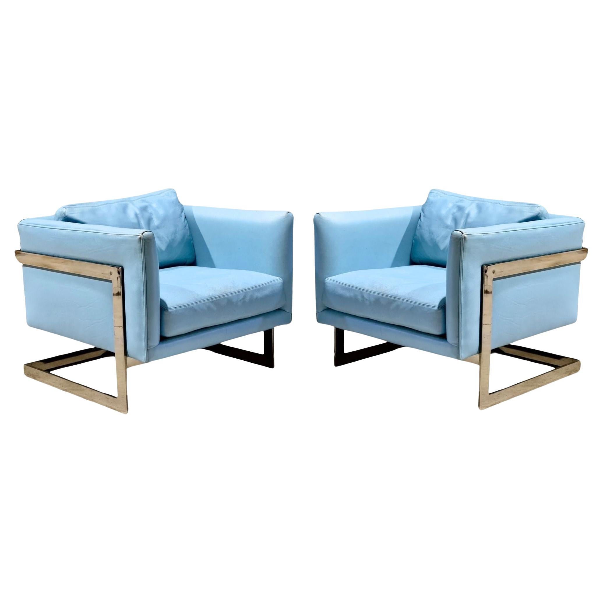 Fauteuils de bar flottants Milo Baughman pour Thayer Coggin, 1960