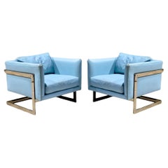 Fauteuils de bar flottants Milo Baughman pour Thayer Coggin, 1960