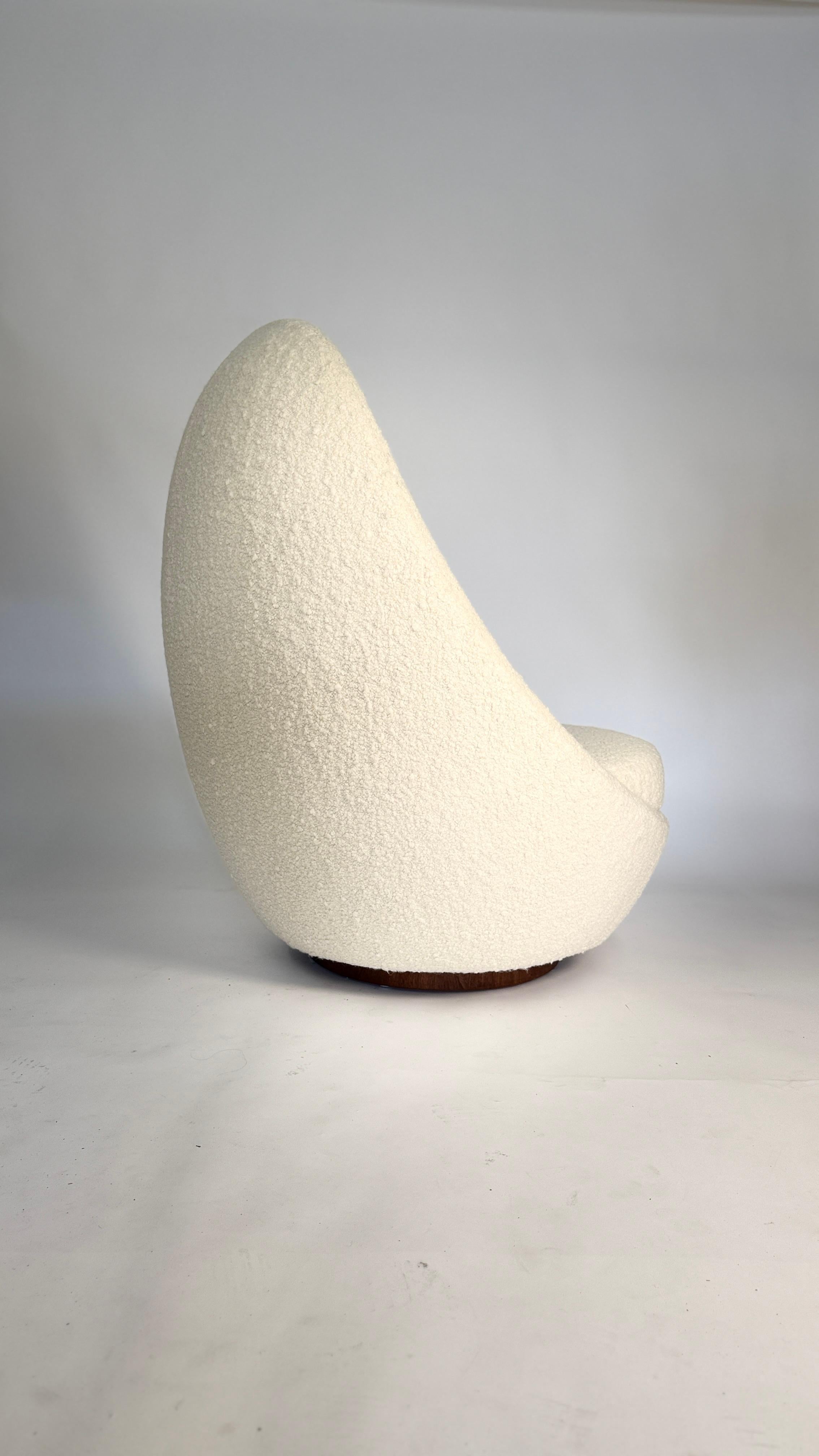 Silla mecedora Milo Baughman de respaldo alto para Thayer Coggin en venta 5