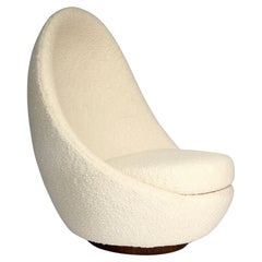Silla mecedora Milo Baughman de respaldo alto para Thayer Coggin