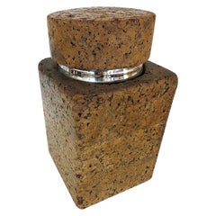 Vaso di sughero sovradimensionato ispirato a Milo Baughman
