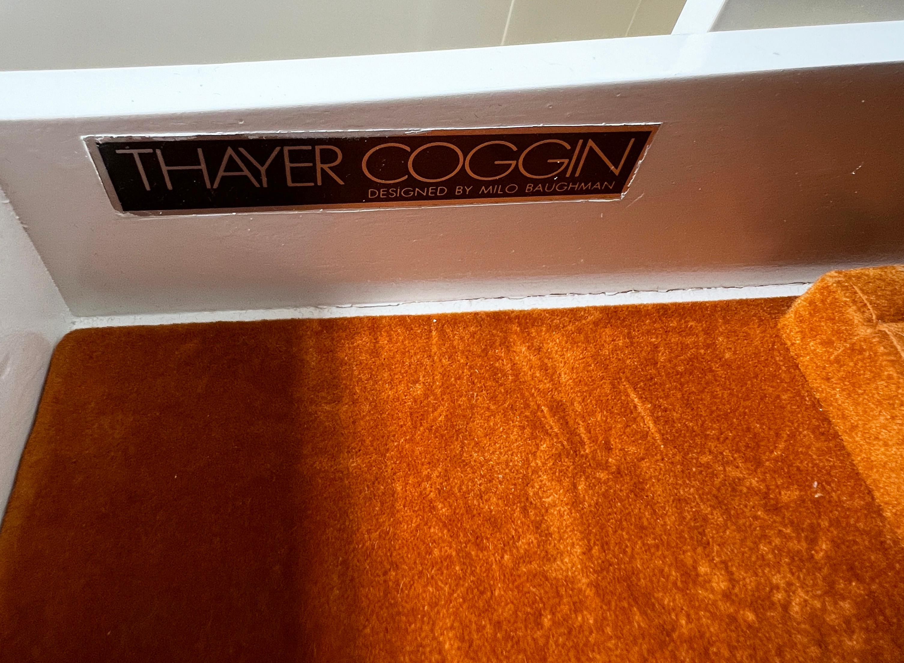 Milo Baughman Lacquered Credenza with Lucite Sides, Circa 1970s 4