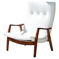 Milo Baughman Leather Lounge Chair for Thayer Coggin