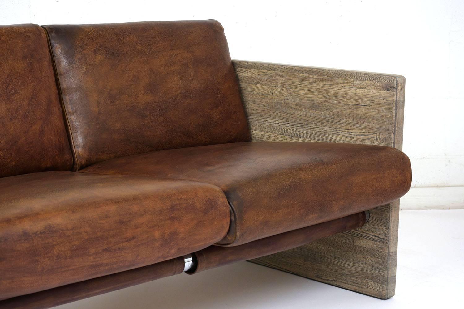 American Milo Baughman Style Sofa