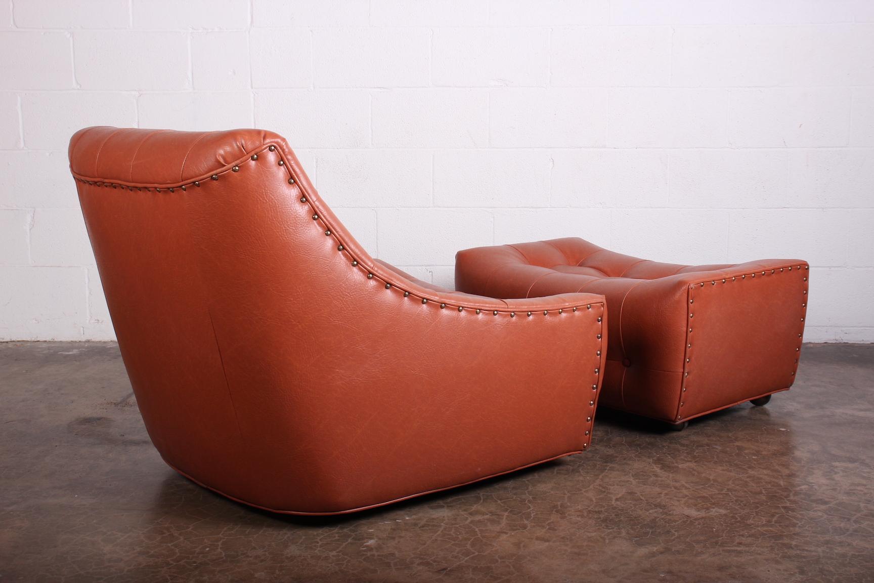 Milo Baughman Lounge Chair and Ottoman For Sale 2